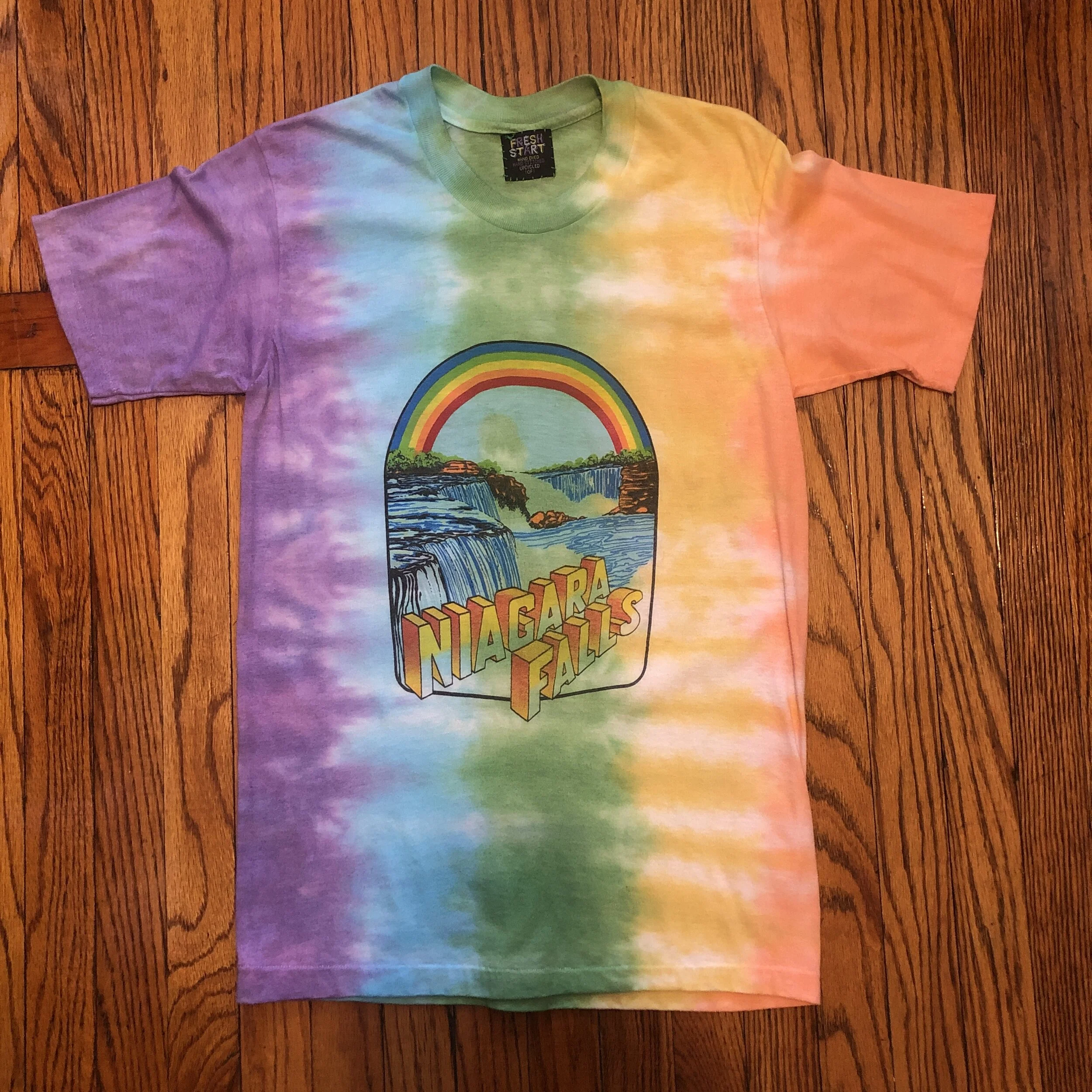 Upcycled Niagra Falls Dyed Tee