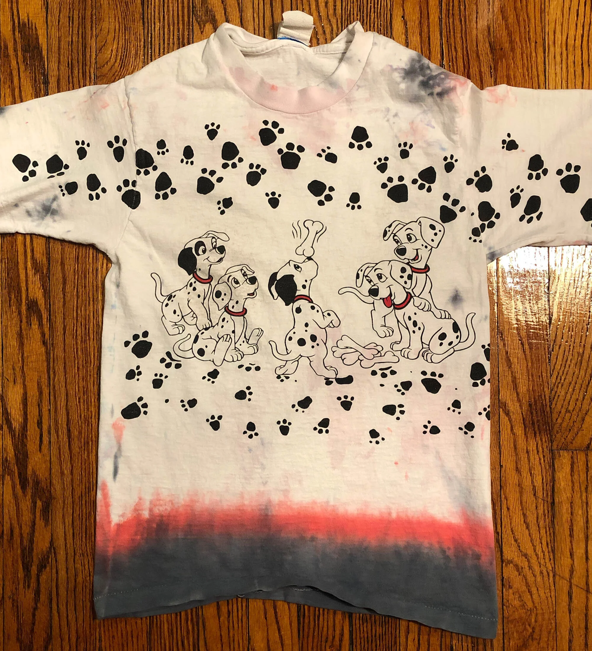 Upcycled 101 Dalmatians Dyed Tee
