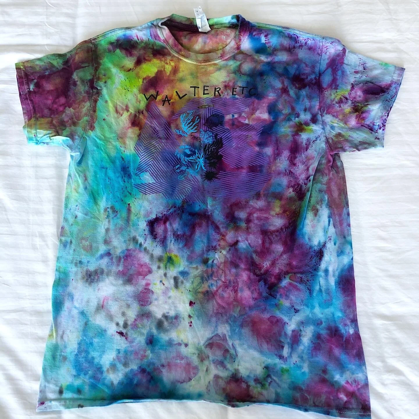 Upcycled Walter Etc. Ice Dyed Tee