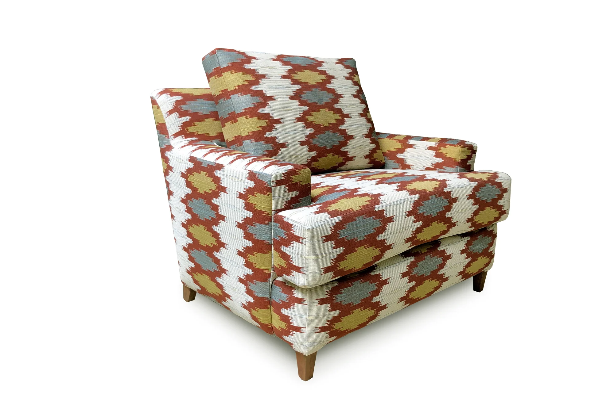 Custom Upholstered Southwestern Arm Chair 