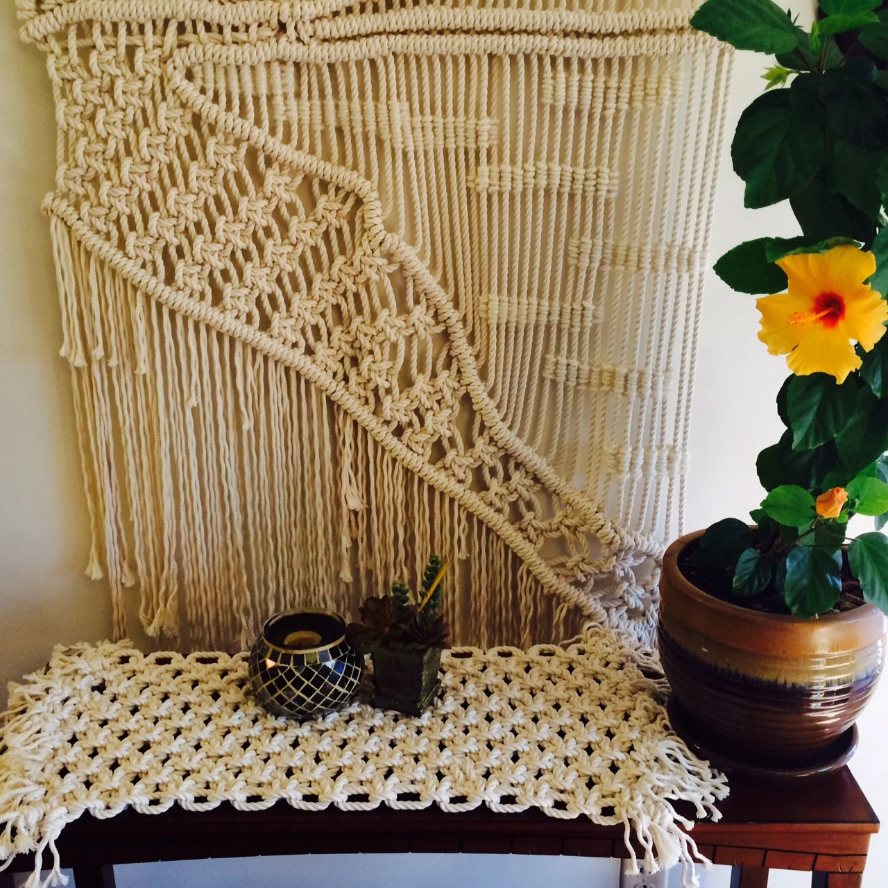 Macrame Table Runner with Landscape view.jpg