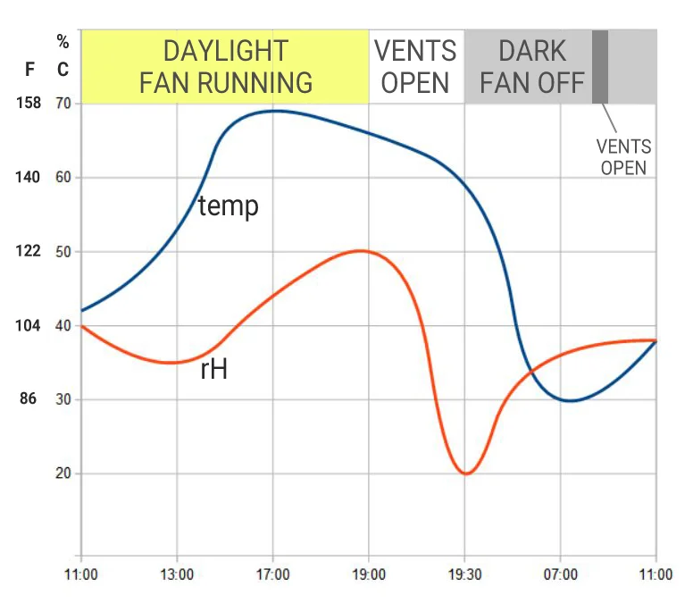 The Solar Kiln (II). First run and results