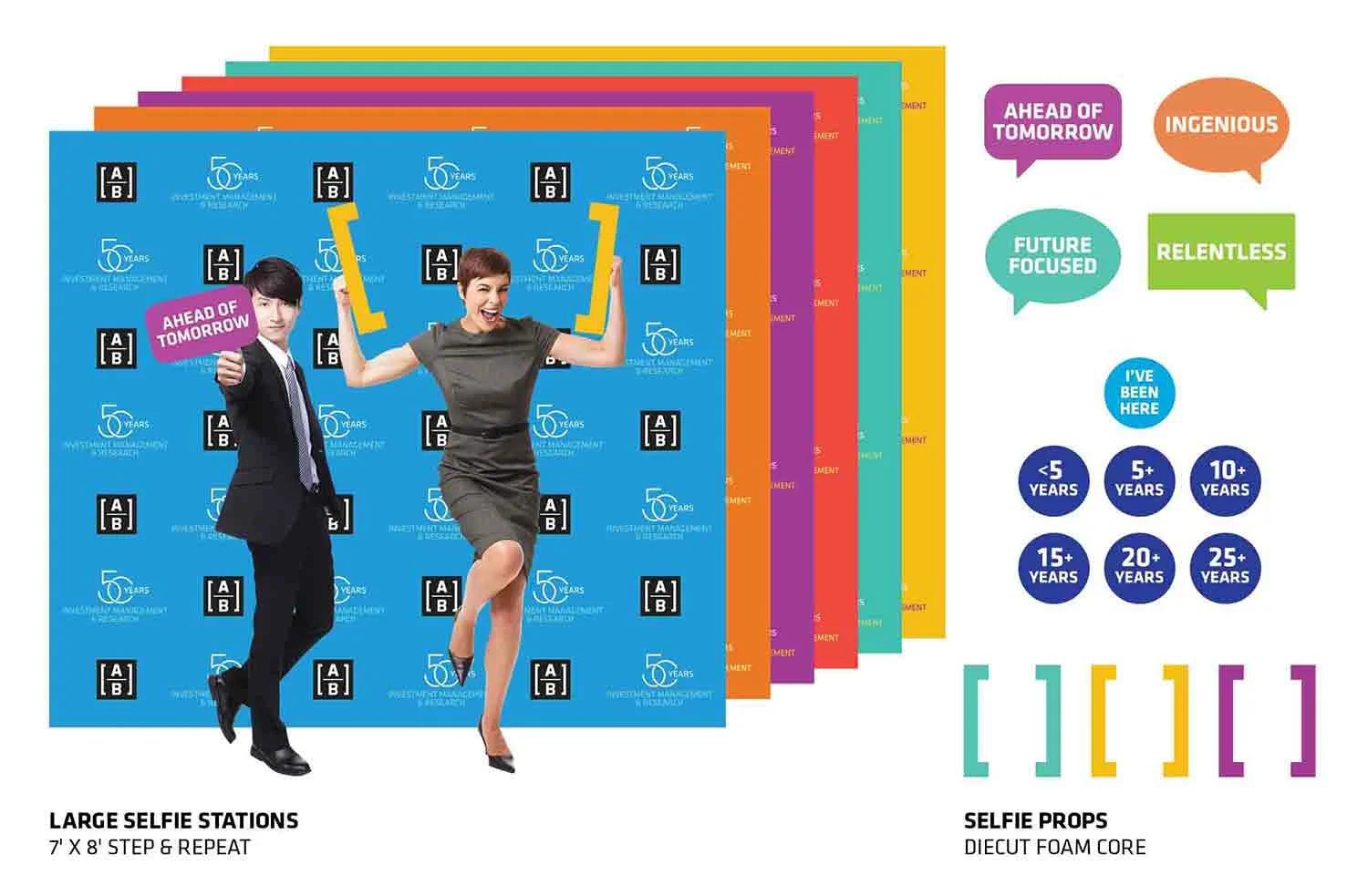 AllianceBernstein 50th Anniversary event design