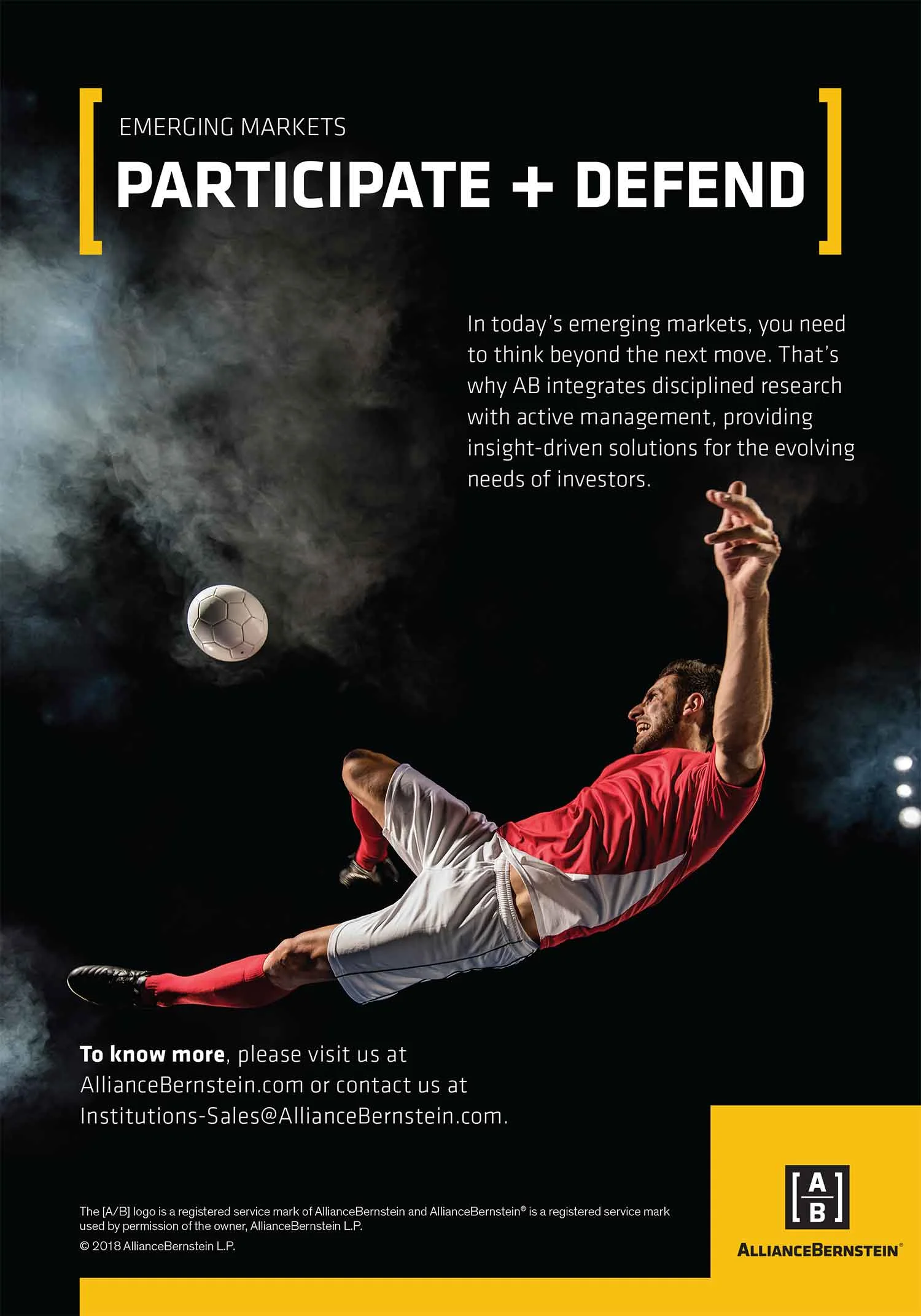 Emerging Markets ad for the Americas market