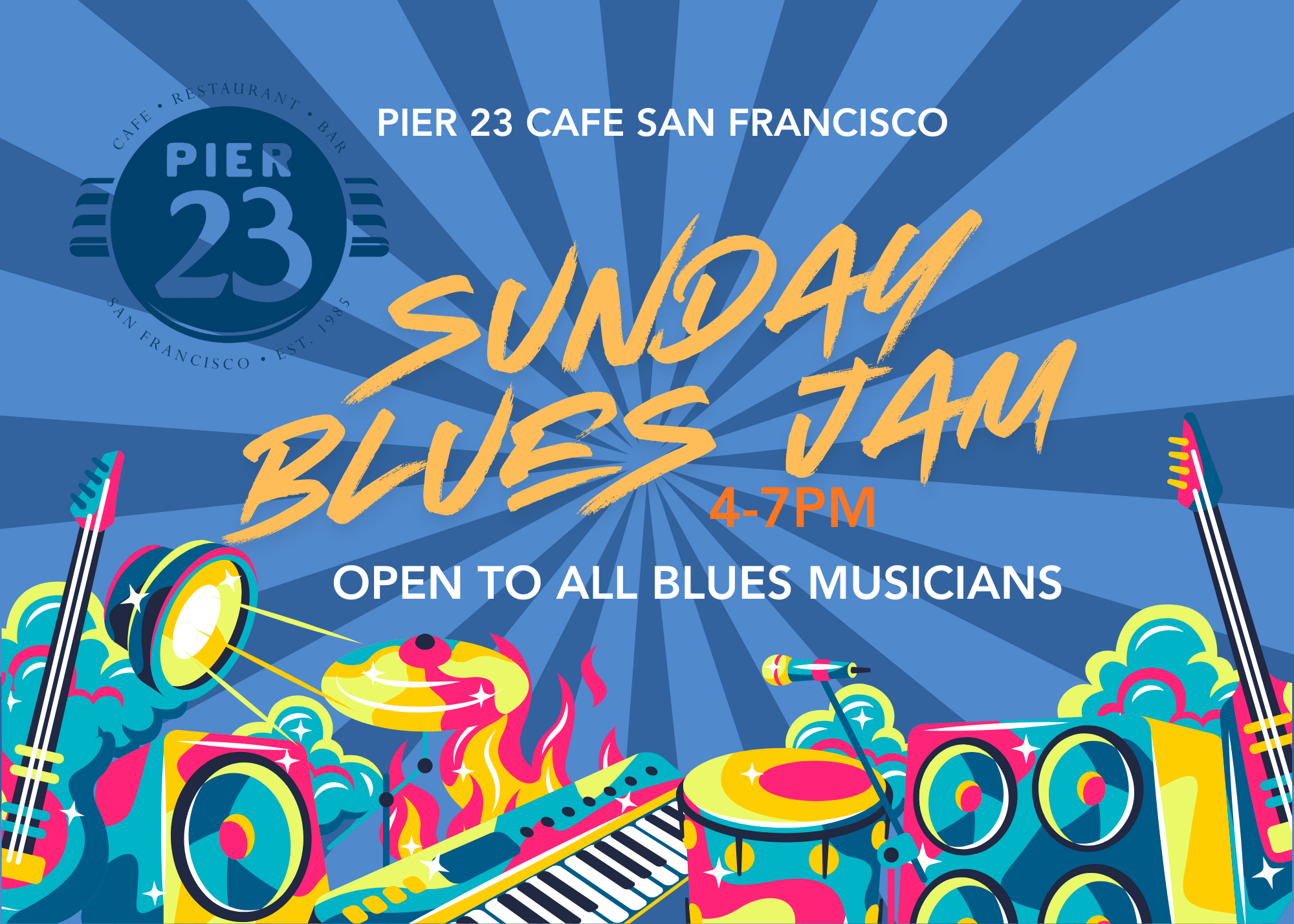 Sunday Blues Jam 4-7PM