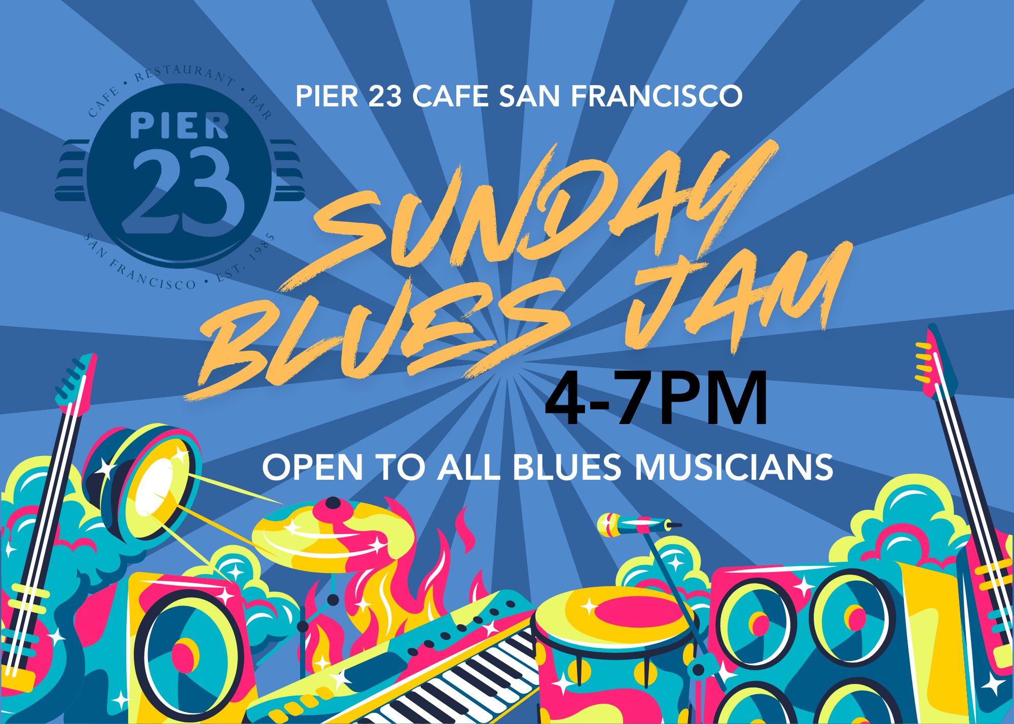 SUNDAY BLUES JAM 4-7PM