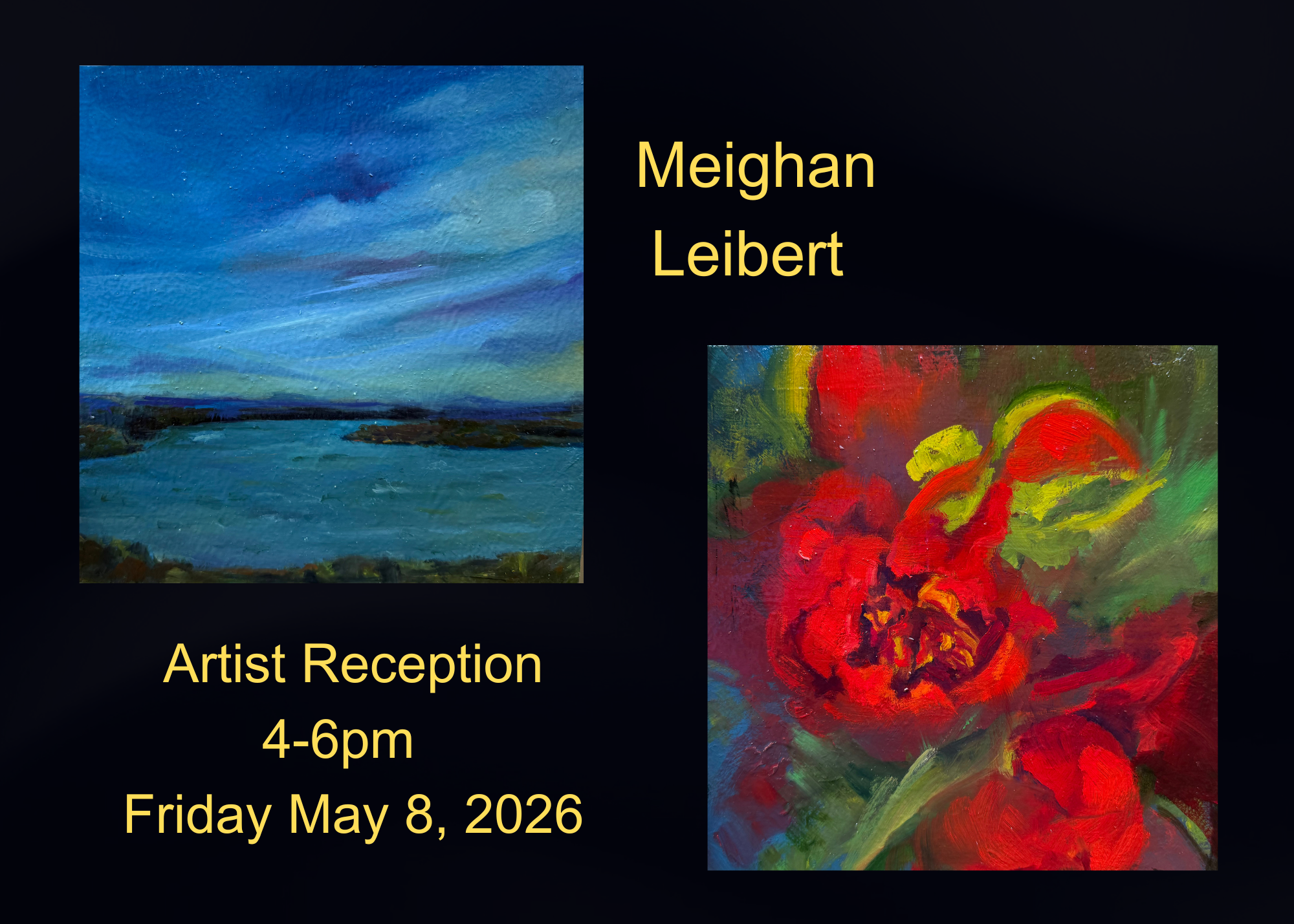 MEIGHAN LEIBERT ARTIST RECEPTION 4-6PM
