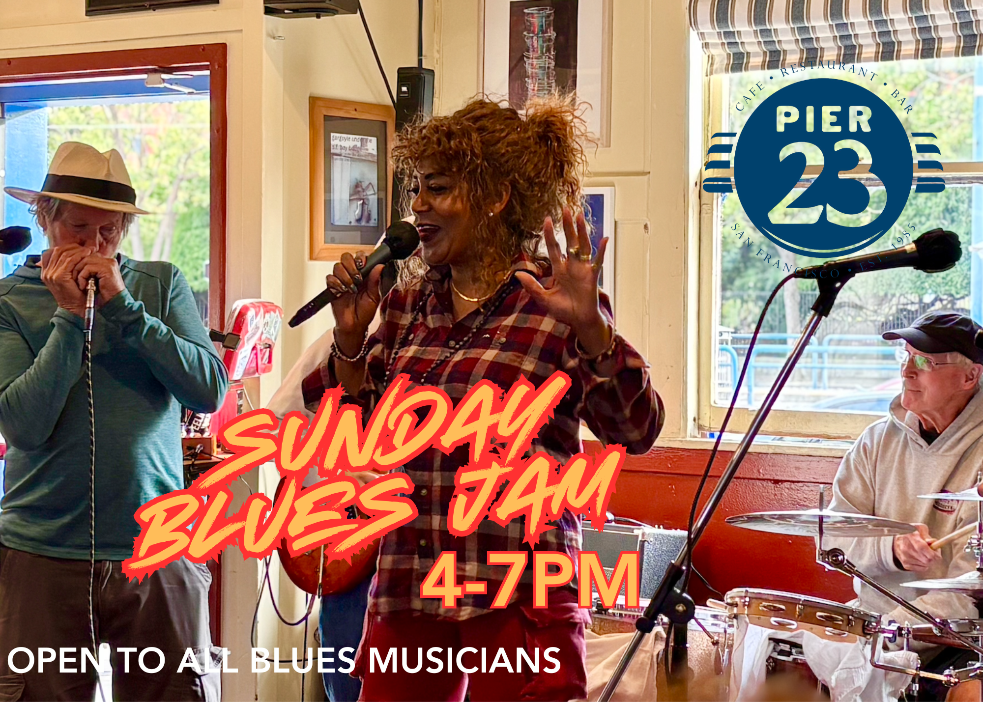BLUES JAM 4-7PM