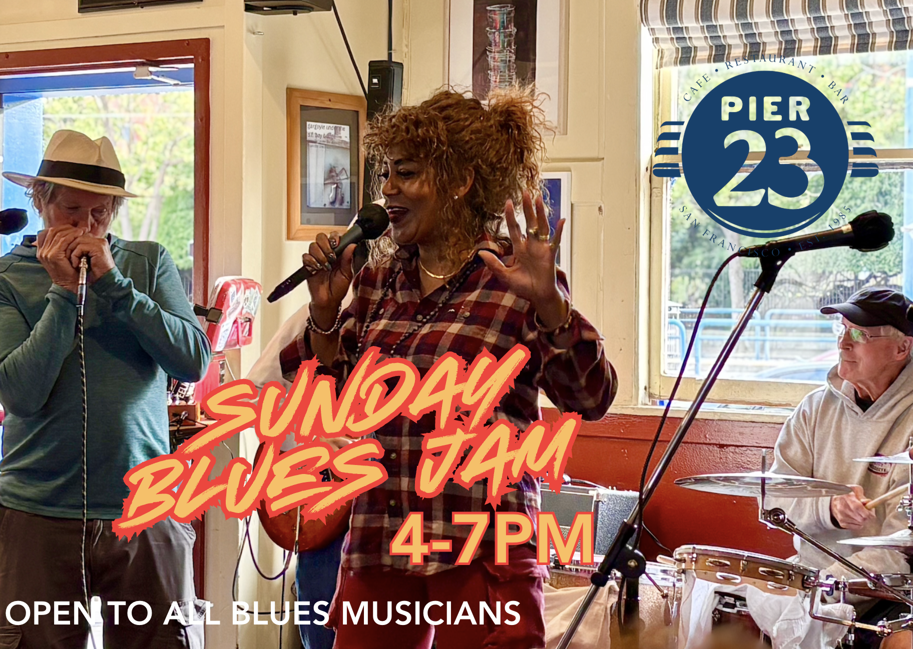 BLUES JAM 4-7PM