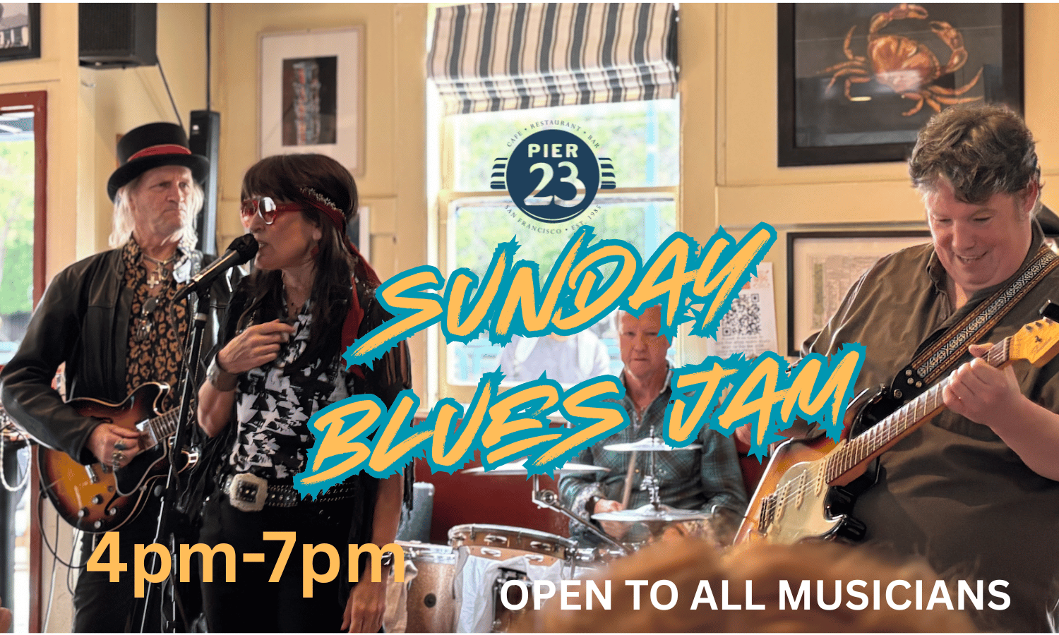 BLUES JAM 4-7PM