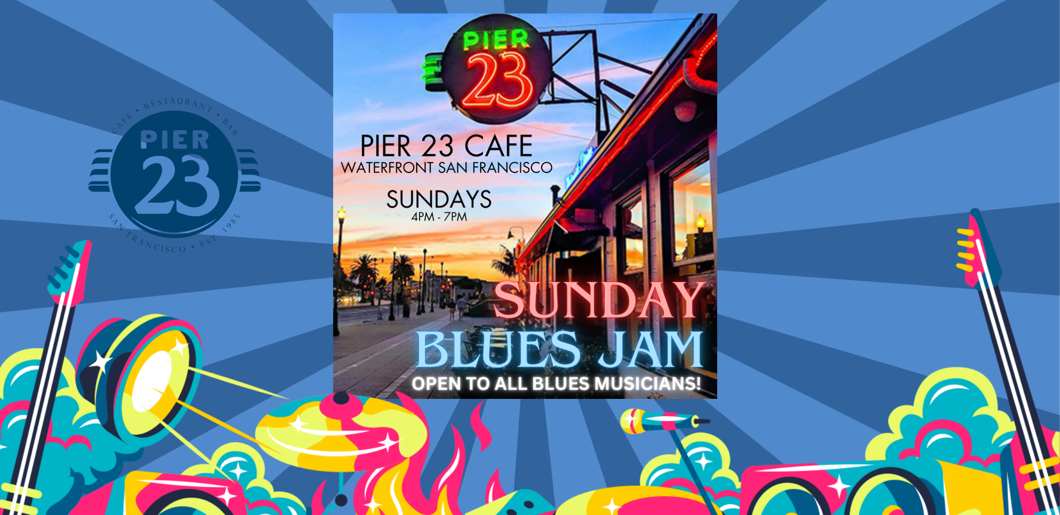 BLUES JAM 4-7PM