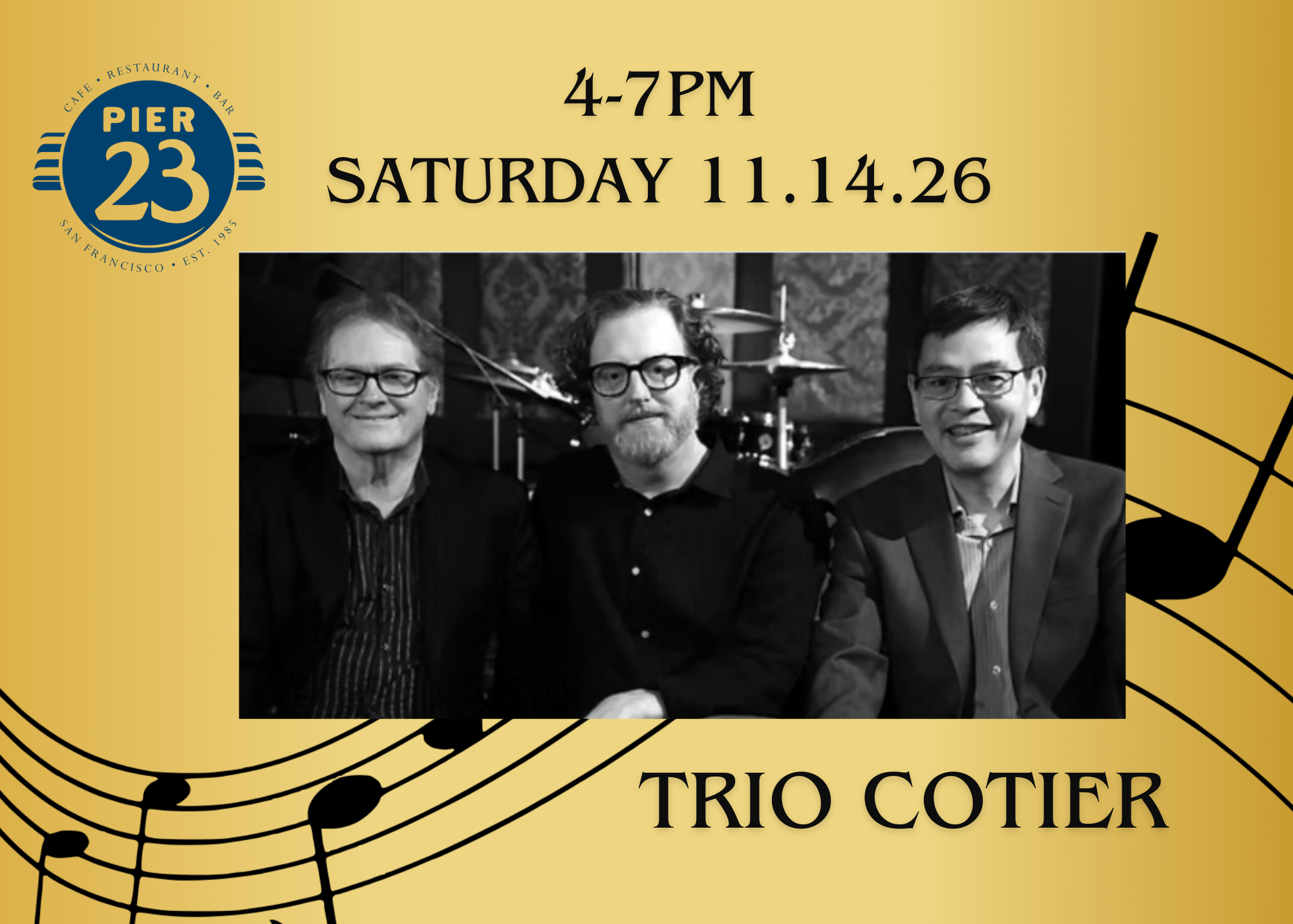TRIO COTIER JAZZ 4-7PM