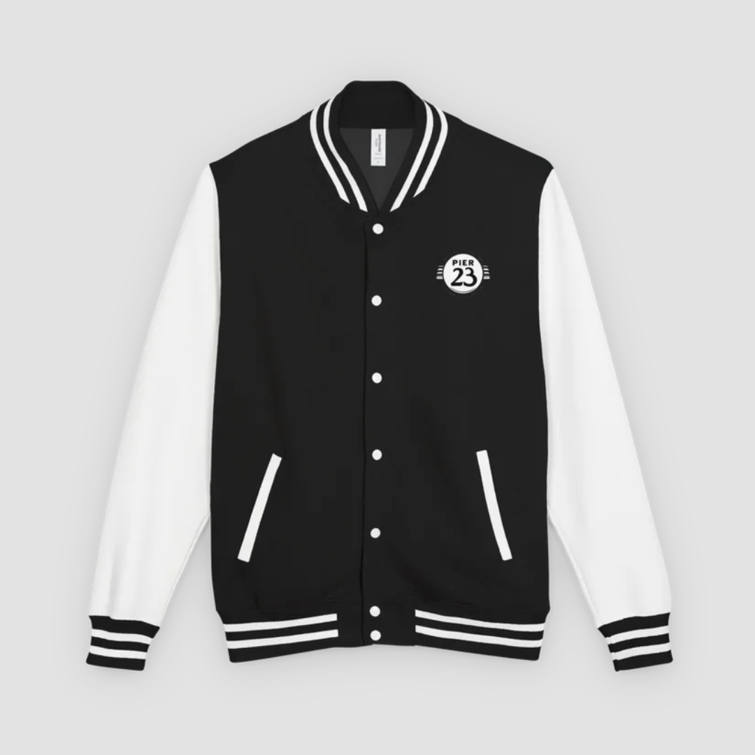 Heavyweight Letterman Jacket (black & white) From $75.01