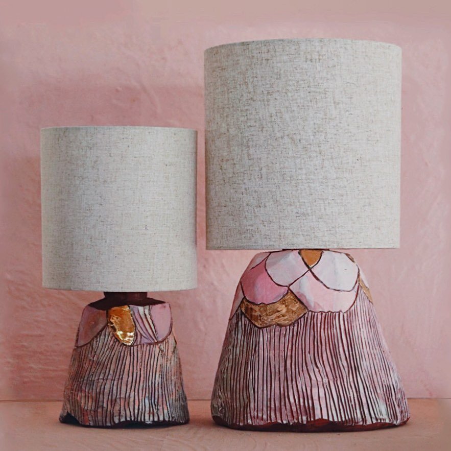 New lamps 💕 🌸 with real gold details ✨