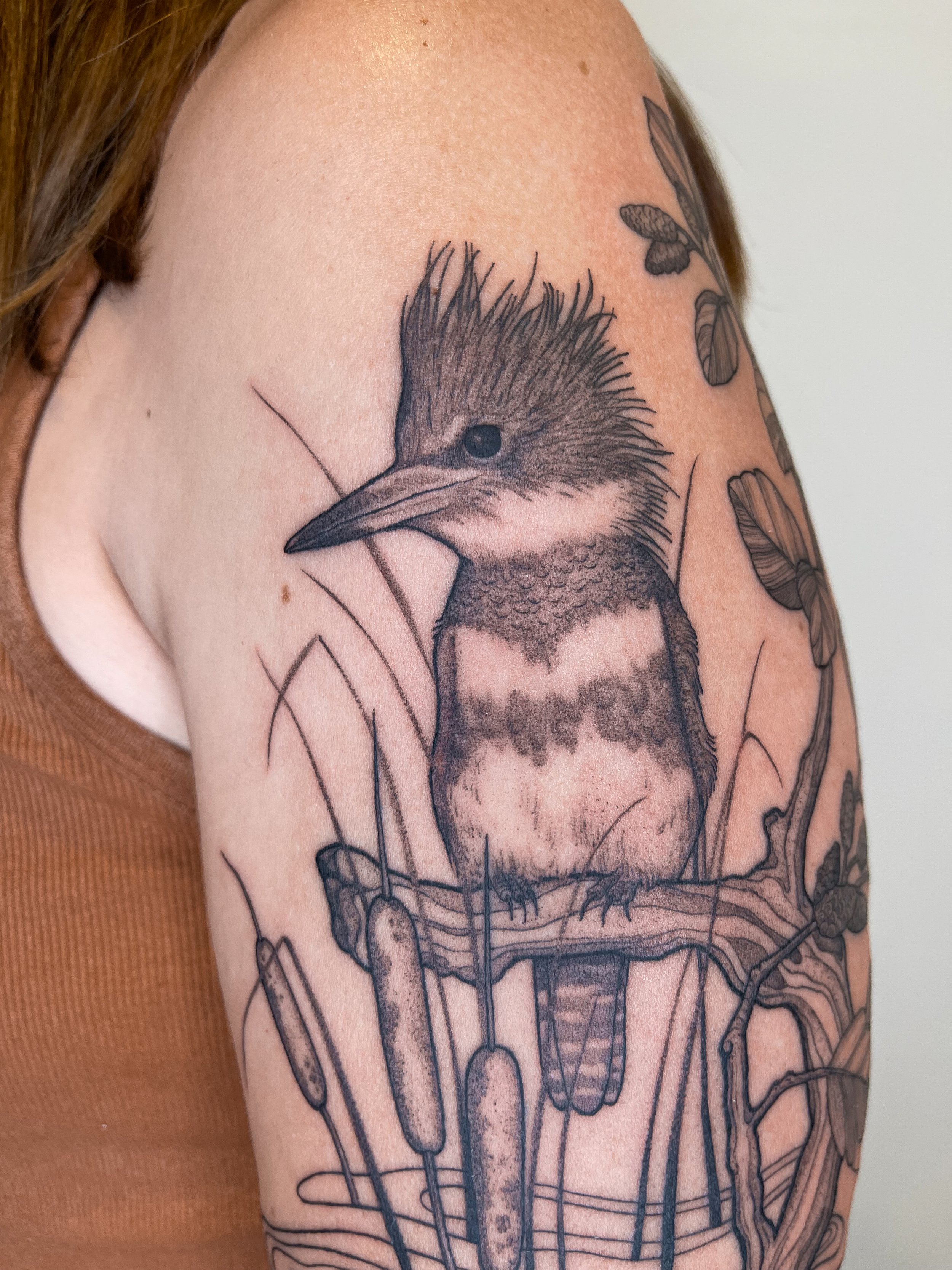 Stunning Kingfisher Tattoo