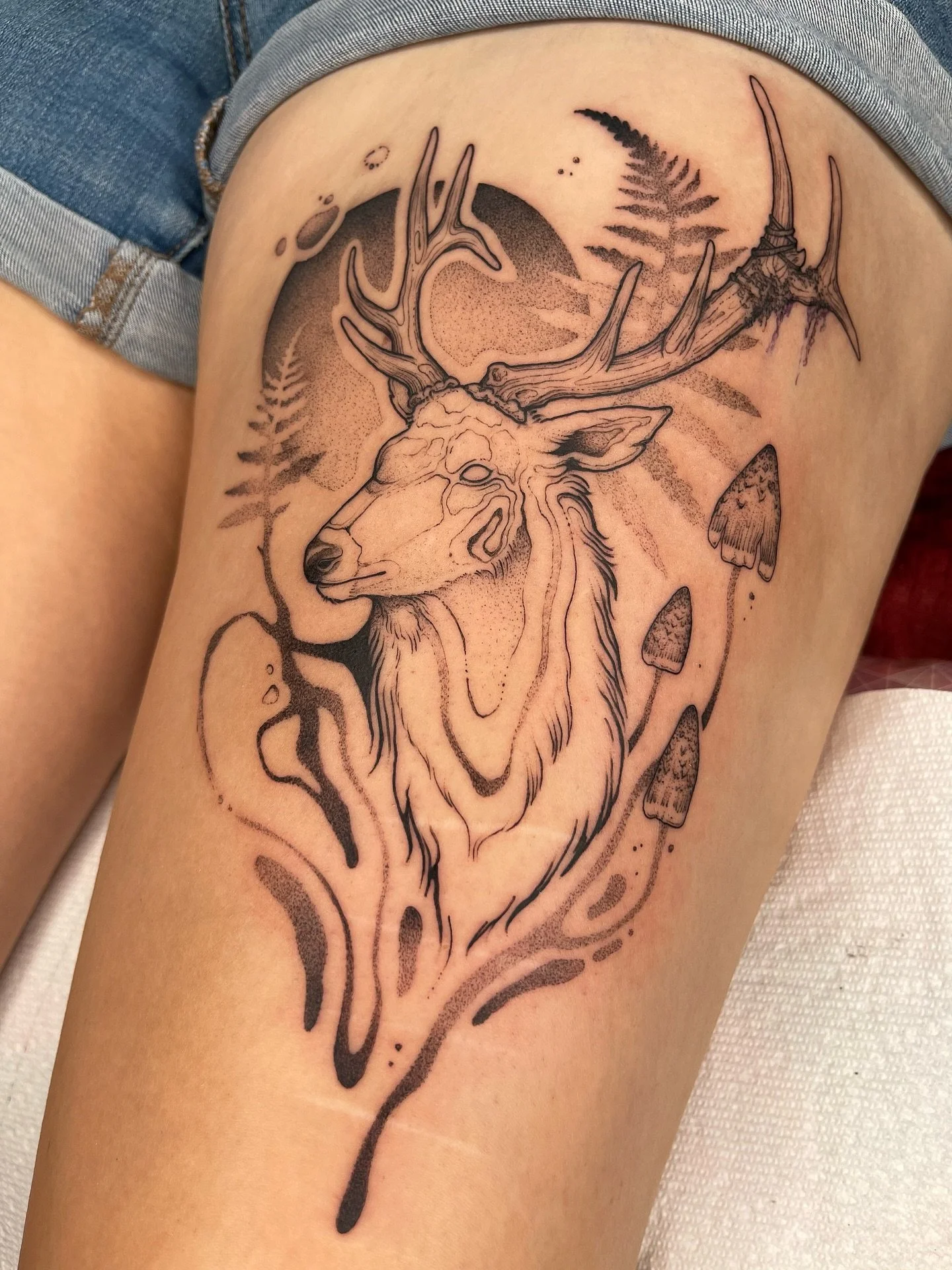 Tattoo parade of some of the pieces that make my eyeballs do a little dance. I&rsquo;ve been tattooing for seven years now, and I finally feel like I am getting comfy cozy within my style. There are certain elements and imagery that end up in most of