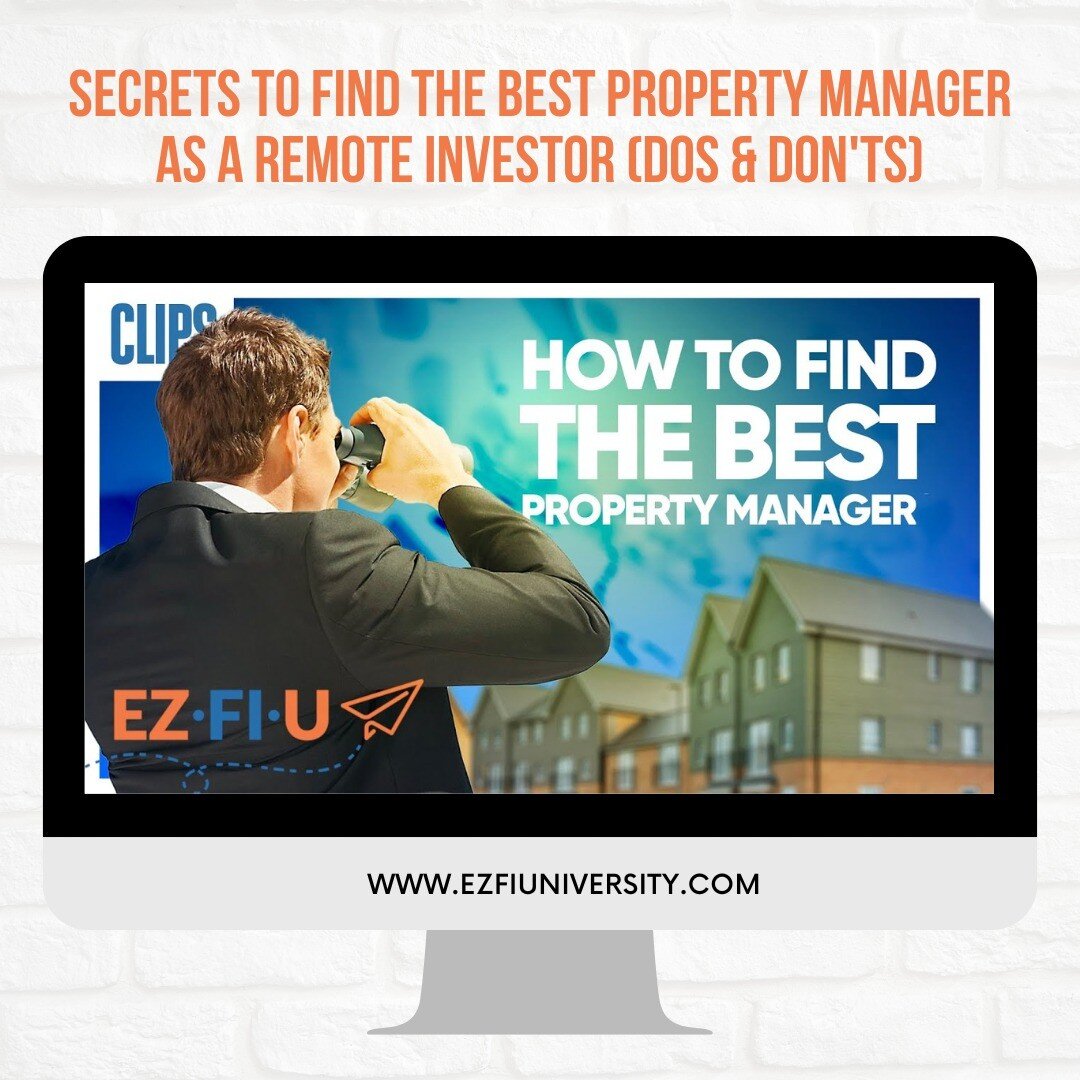 So you want to buy a rental property in another state...but how do you find someone to help you manage it since you aren't there?

Our guest Dustin Heiner (who owns 30 individual rental properties) talks about why finding the right property managemen