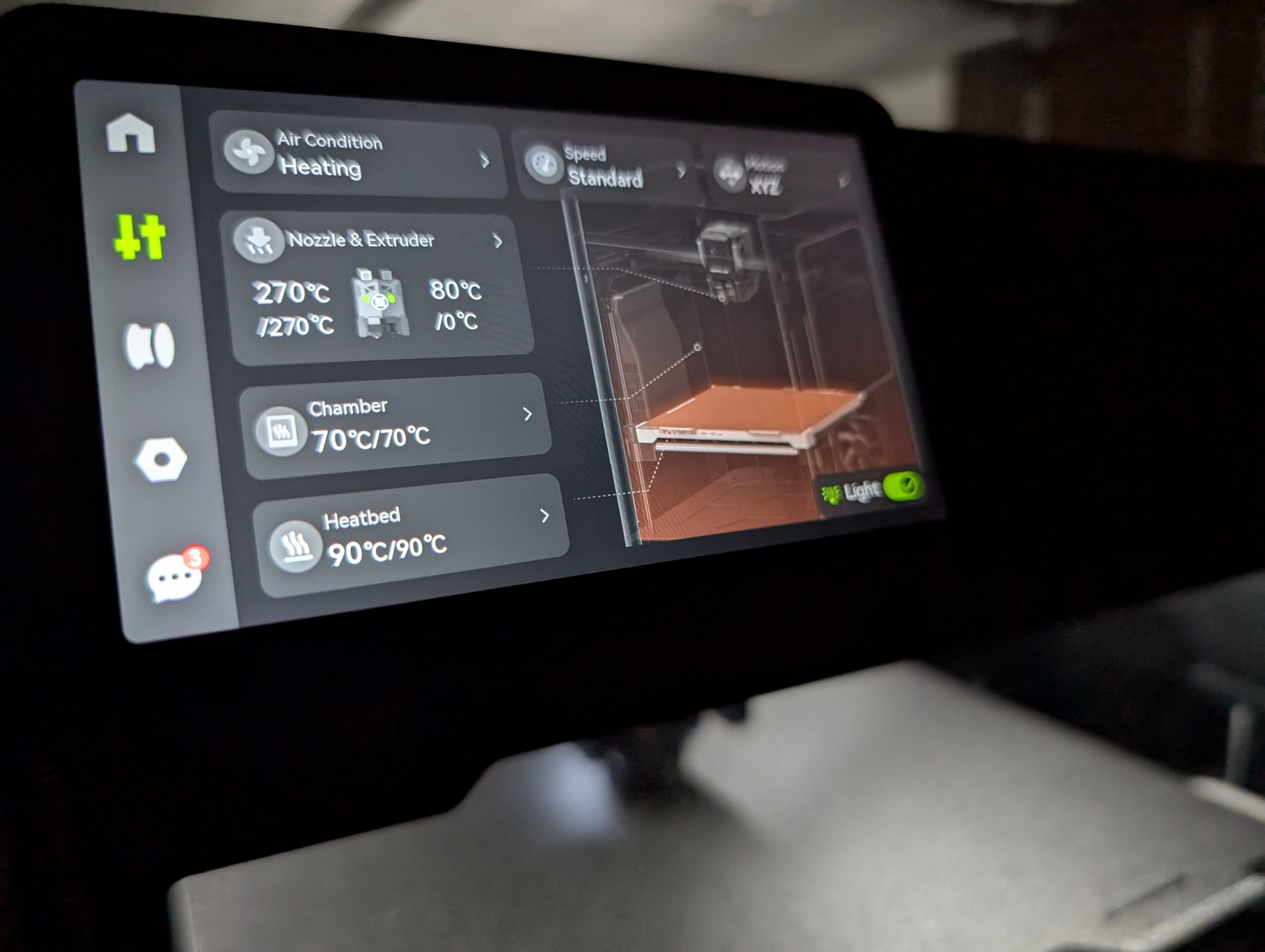 Running our Bambu Lab H2D at 70C