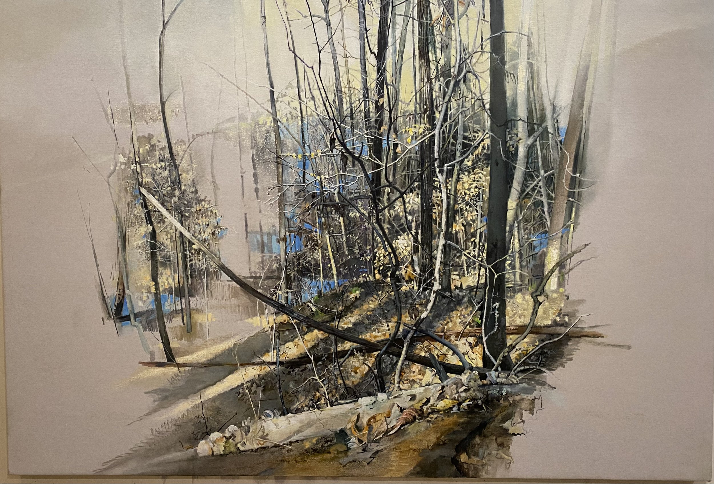 "Glimpses"  oil and oil stick   40" x 58"   2024