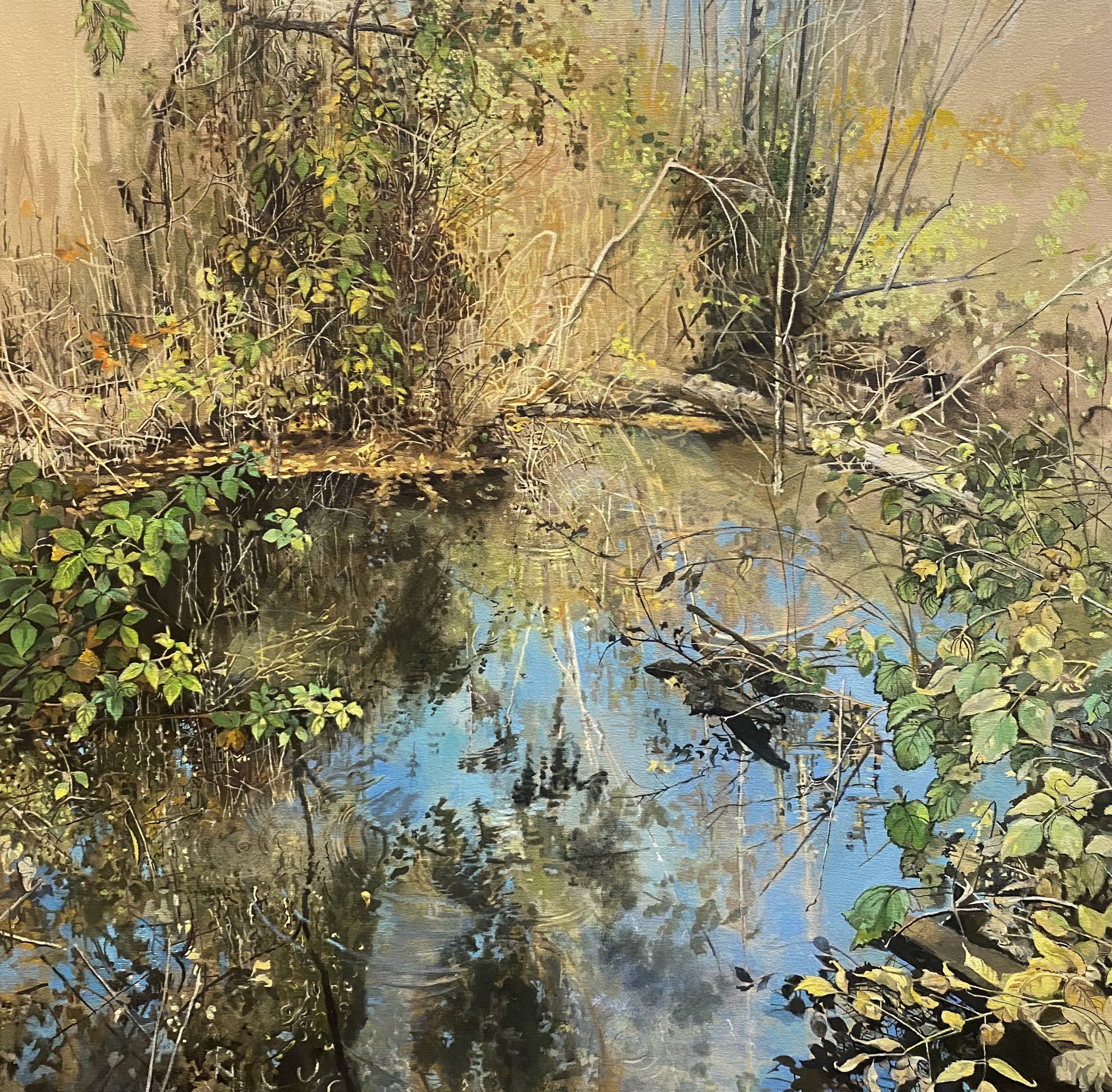 "Reflect"   oil   30" x 30"  2024