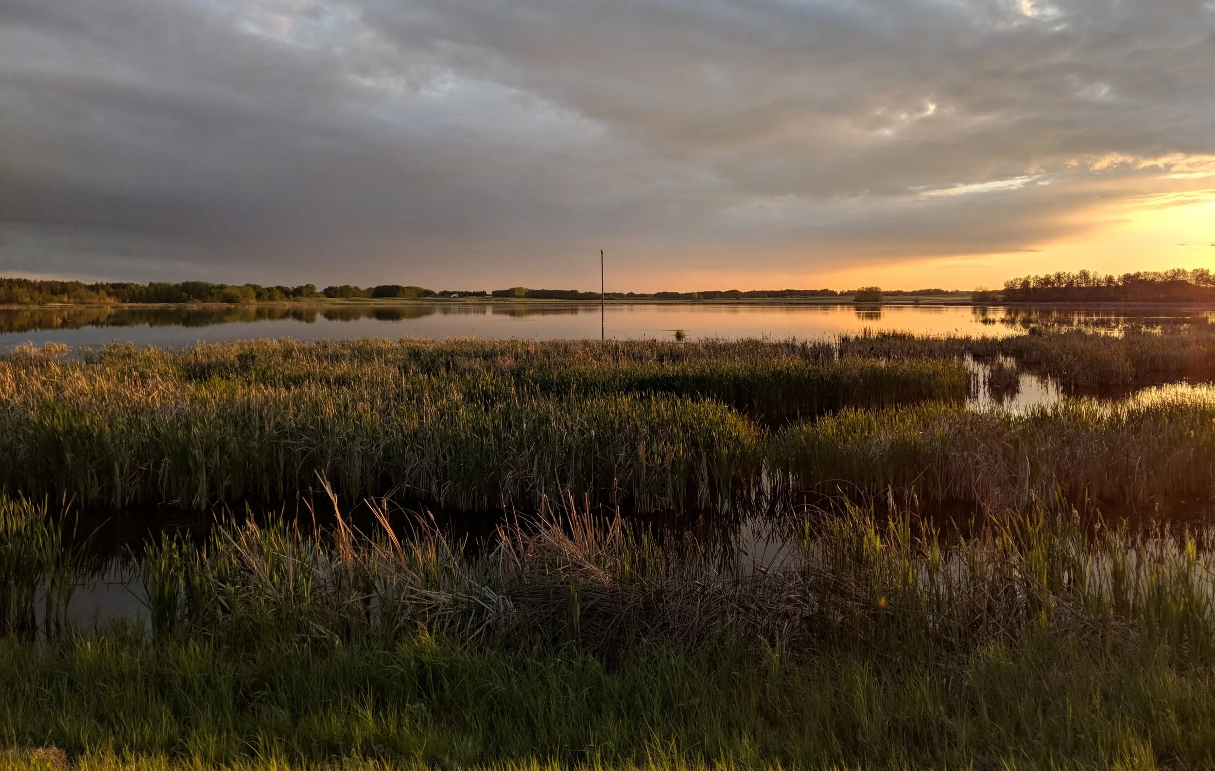 A prairie sunset