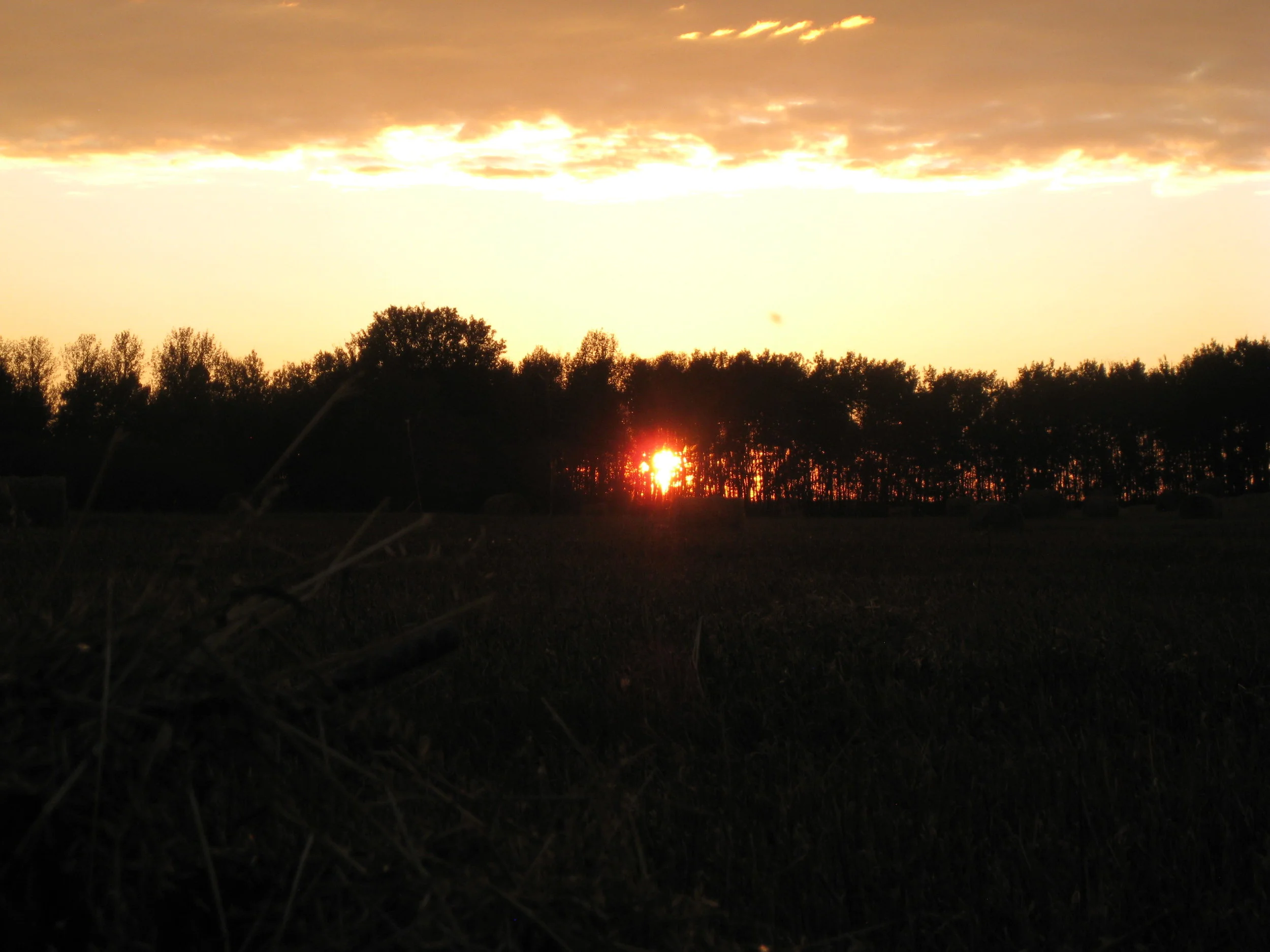 Sunset from Collin's cottage