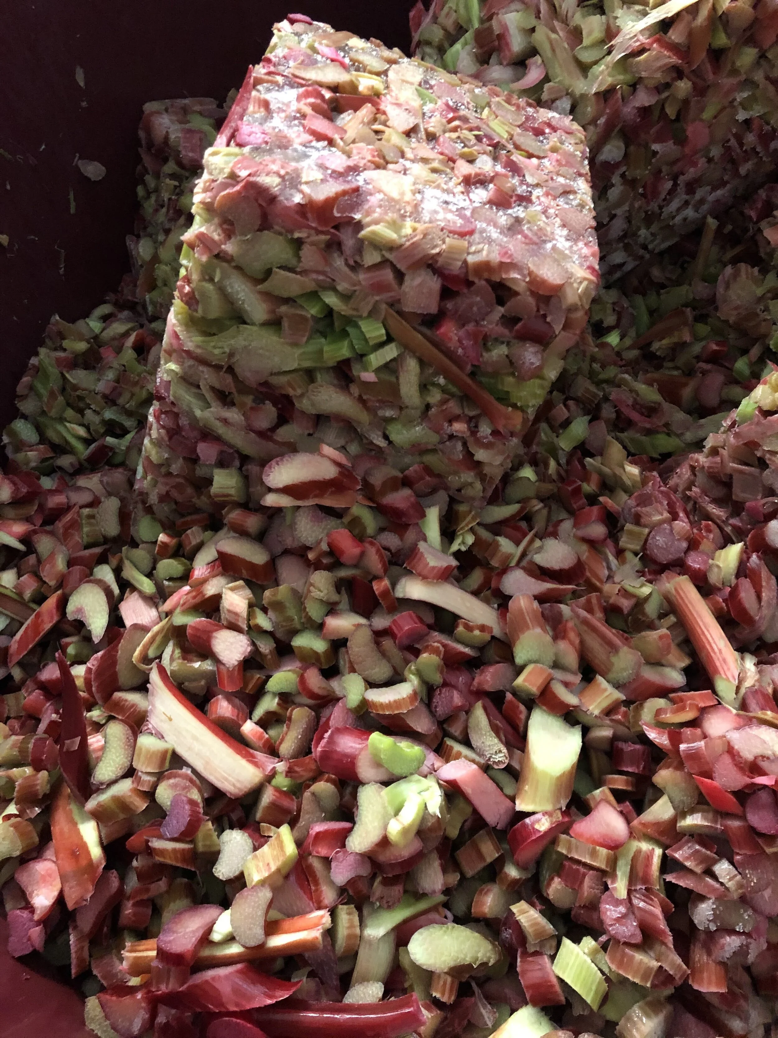 Rhubarb Wine Vintages 2019 and 2020 and 2021