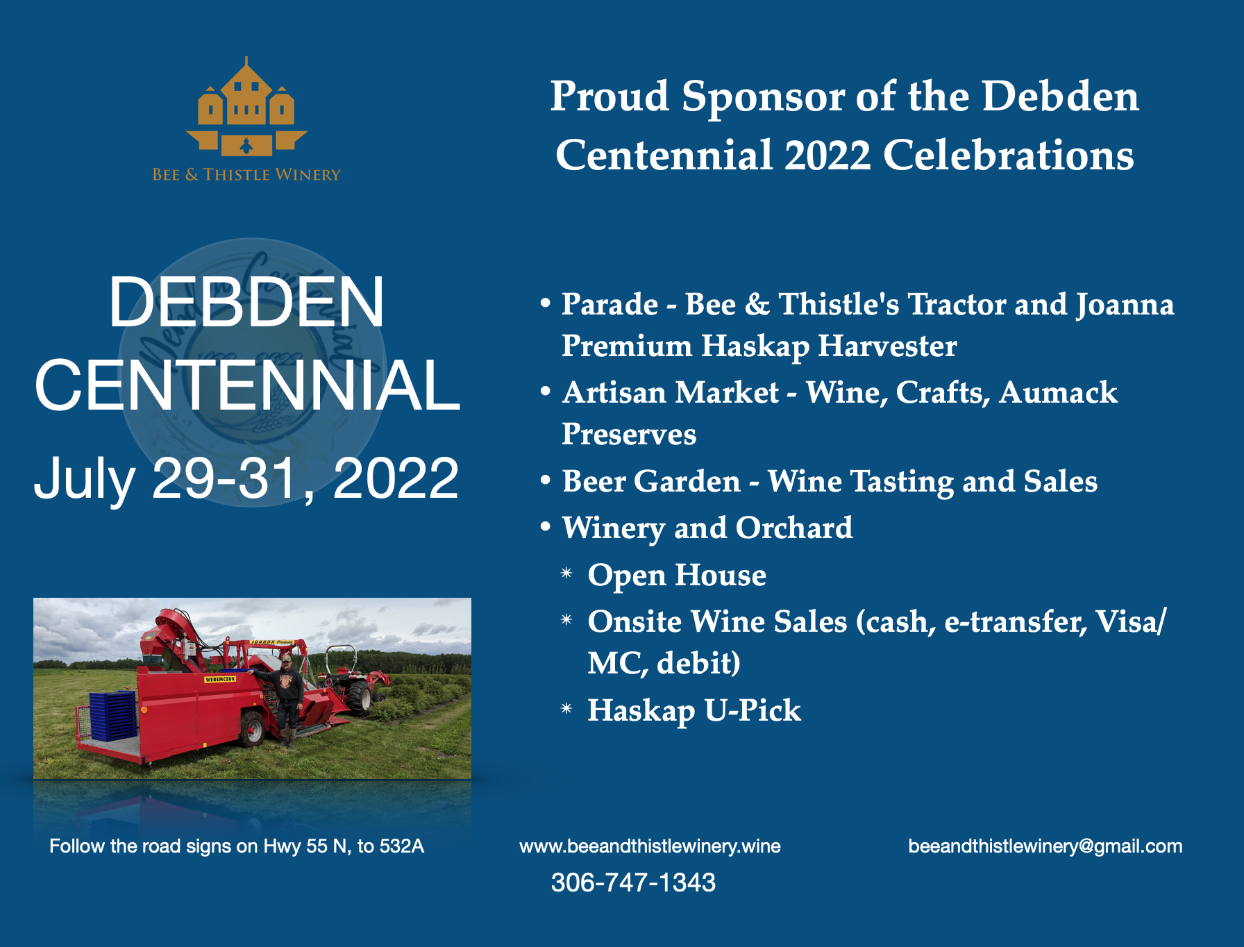 Debden Centennial Day Events