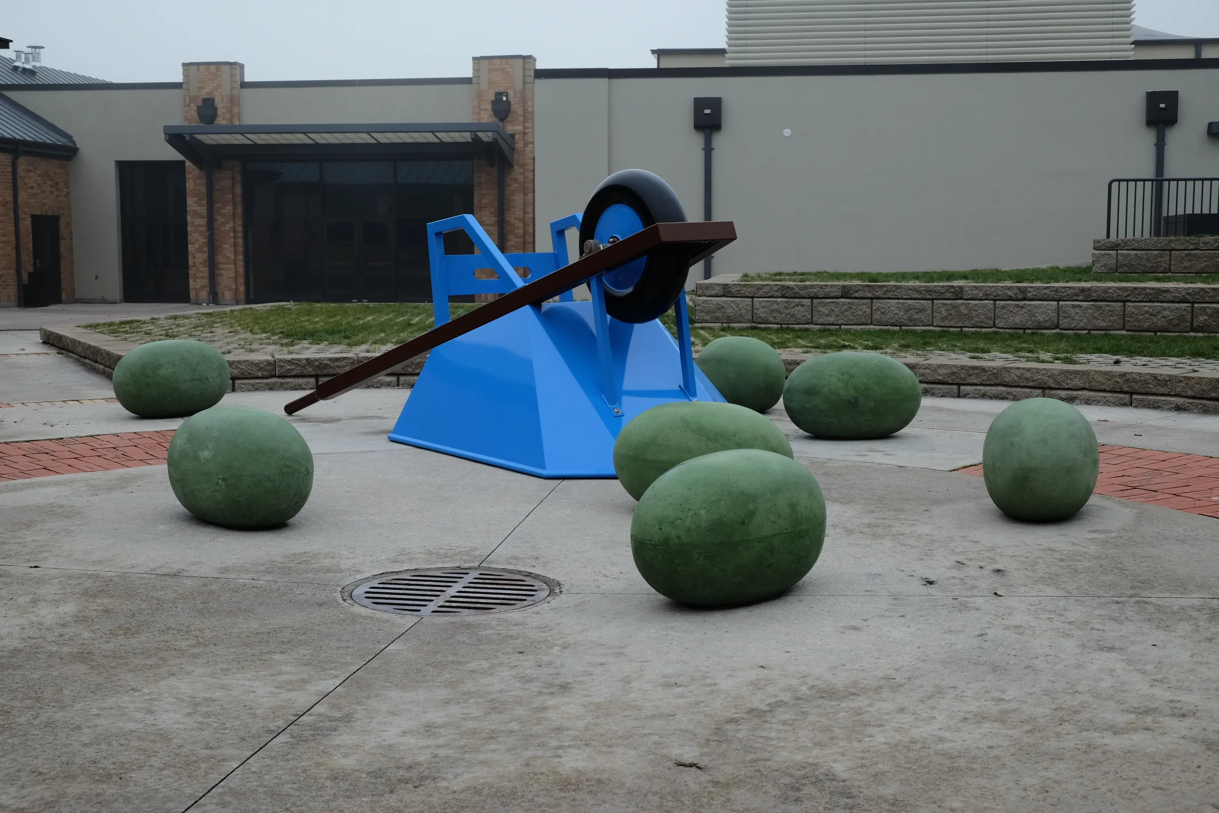  Spun aluminum wheel: 2' diameter. 