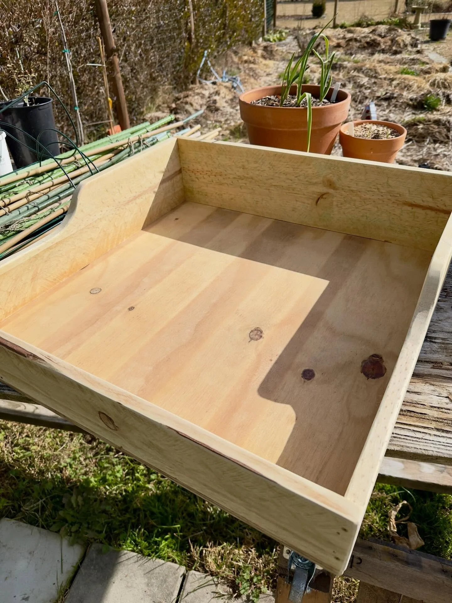 New soil bin for new potting shed