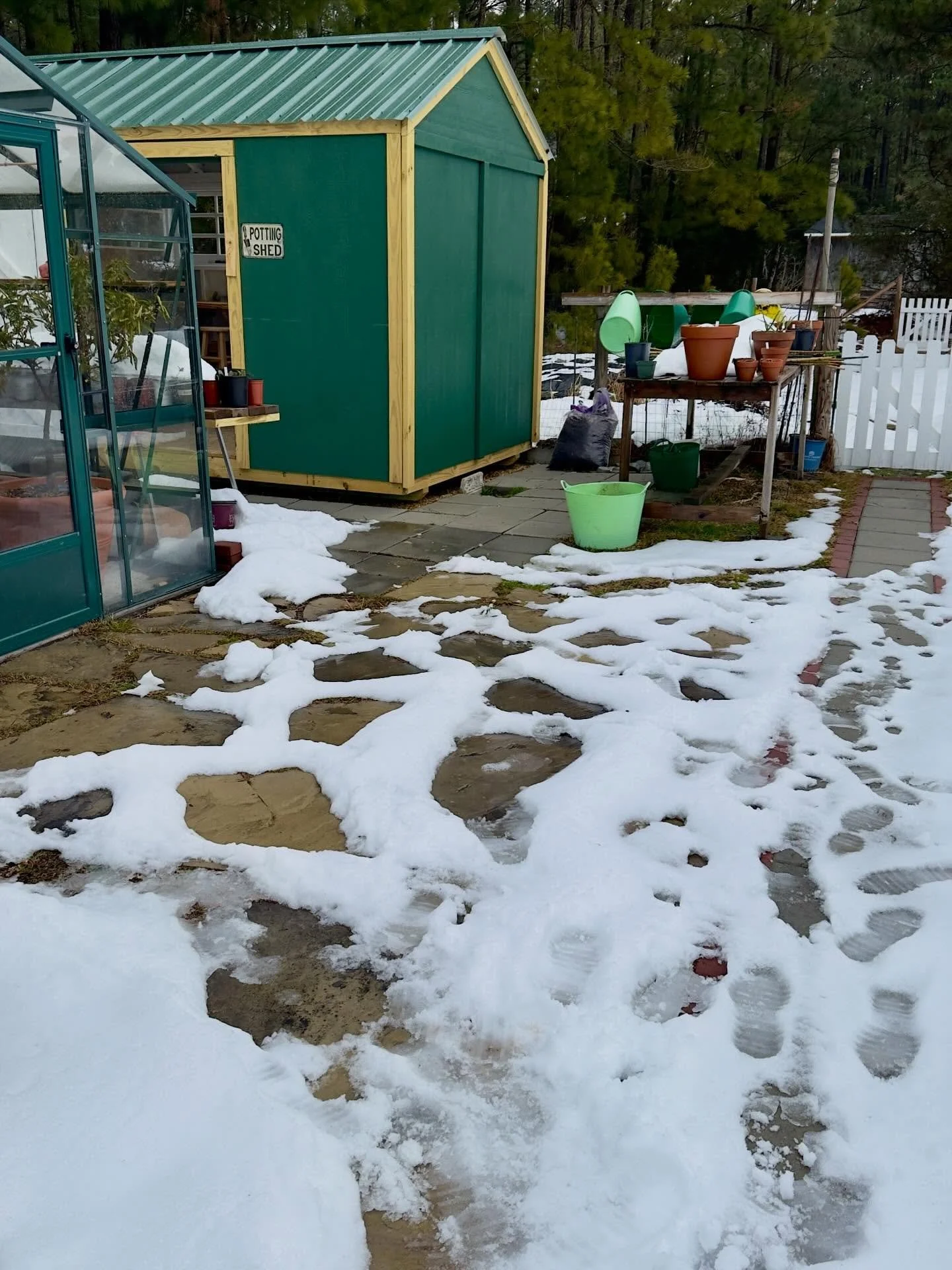 The snow is melting pretty fast now. Next week I&rsquo;ll be back in the garden digging again 👍