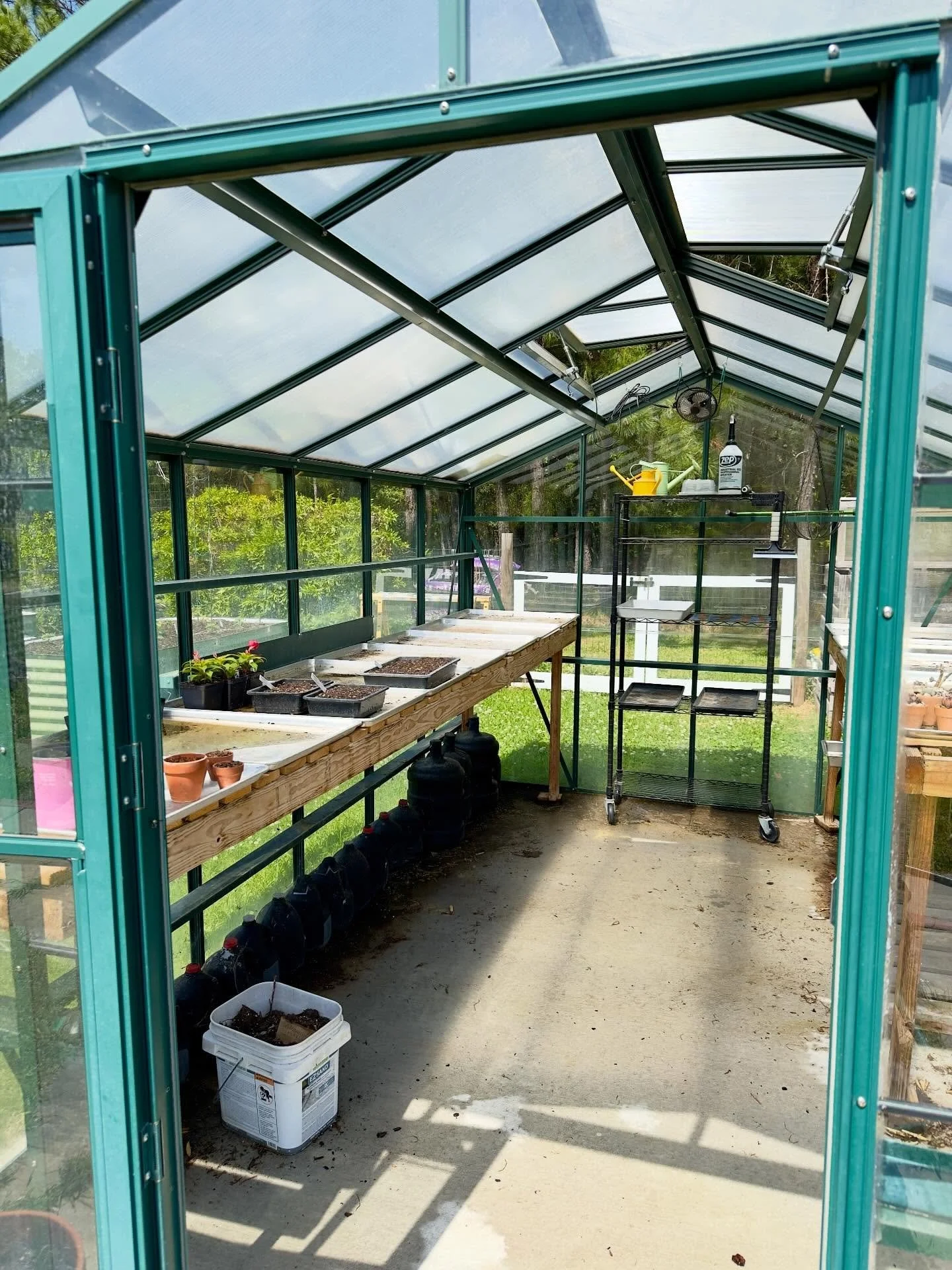 The greenhouse is getting empty as the temps get warmer .