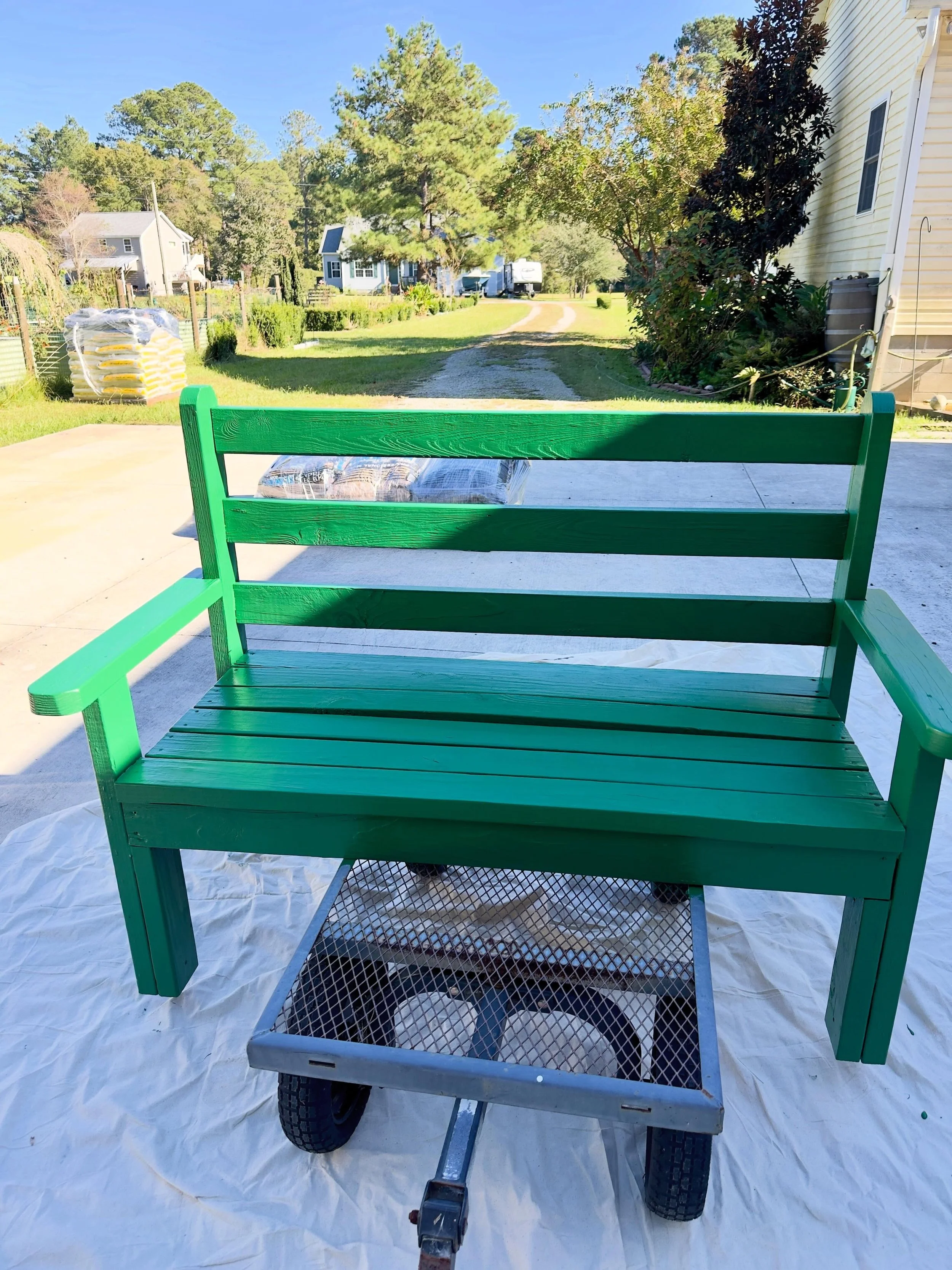 Not sure I like this shade of green?