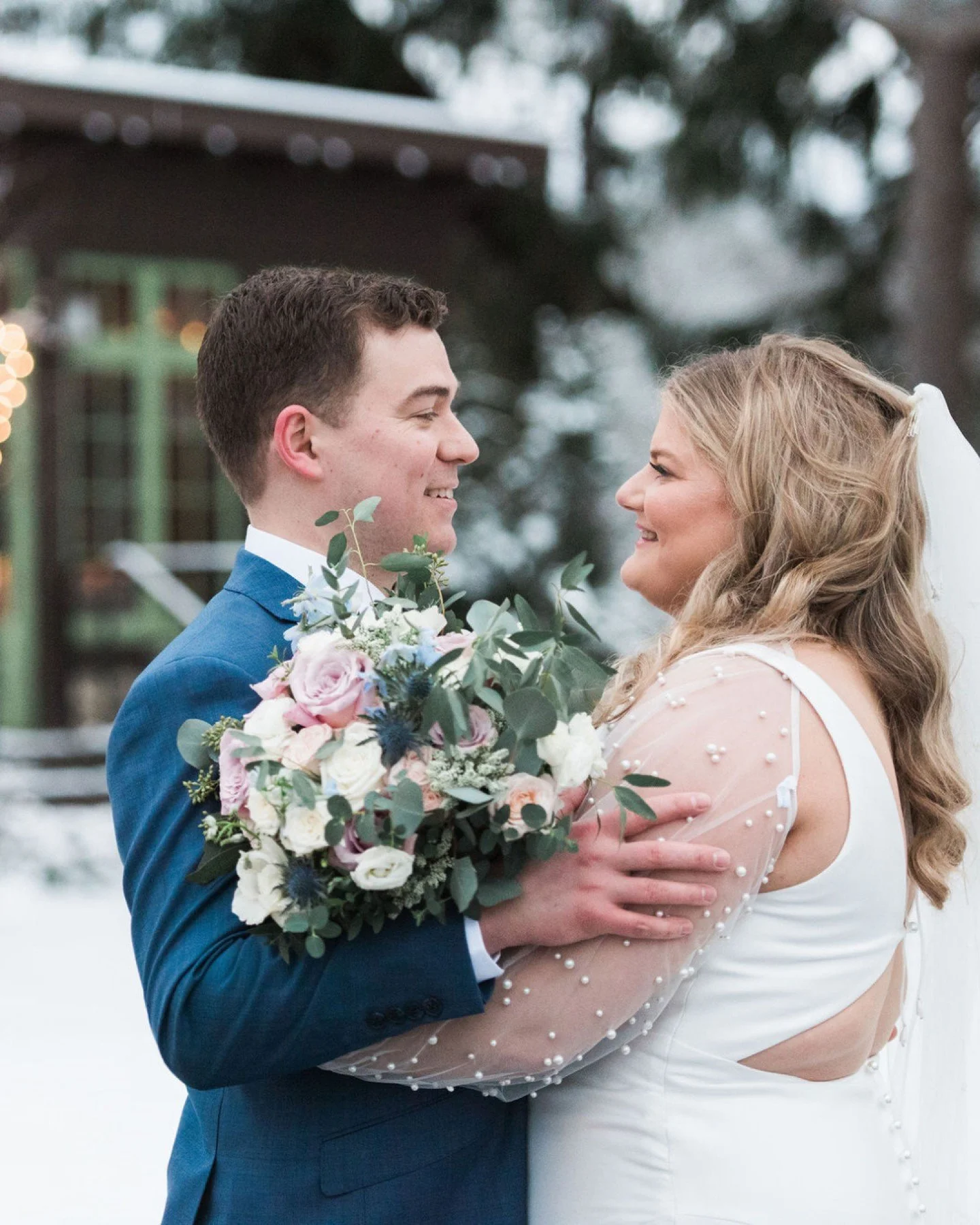 Waking up to Boston looking like a winter wonderland always brings me back to A &amp; P&rsquo;s January wedding.

A hoped for snowfall on her wedding day, just enough to be pretty without disrupting logistics or guest experience, and the universe del
