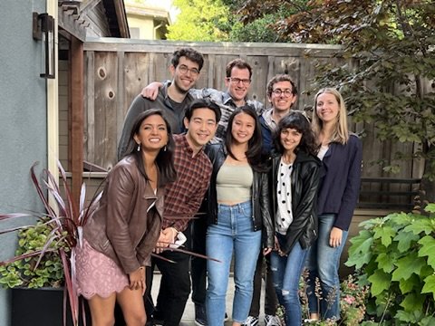 PhD students (and Aastha) at Dan Stein's graduation party