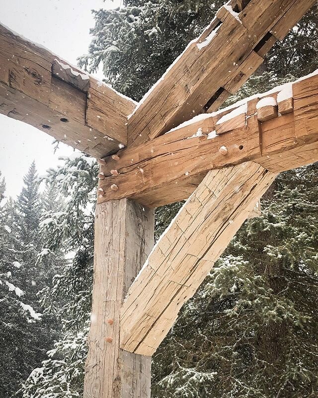 A closeup of the joinery where it all comes together. A constant focus on quality along the way leads to a product we are proud of.
.
.
.
#timberframe #timberframing #handmade #handcrafted #reclaimedwood #reclaimedtimber #joinery #jacksonwyoming #mad