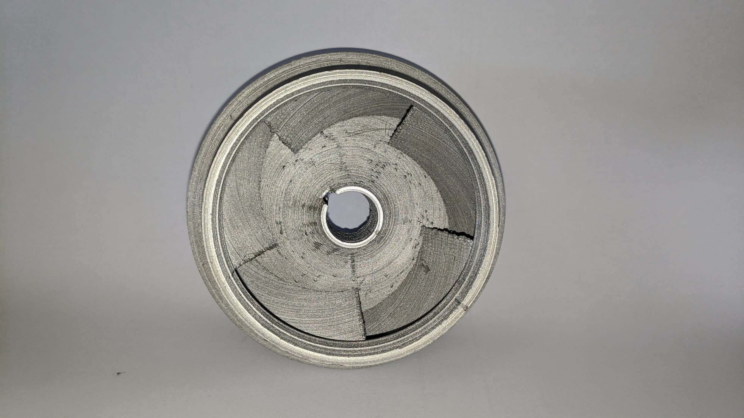  Scale model of a lineshaft turbine impeller for model casting 