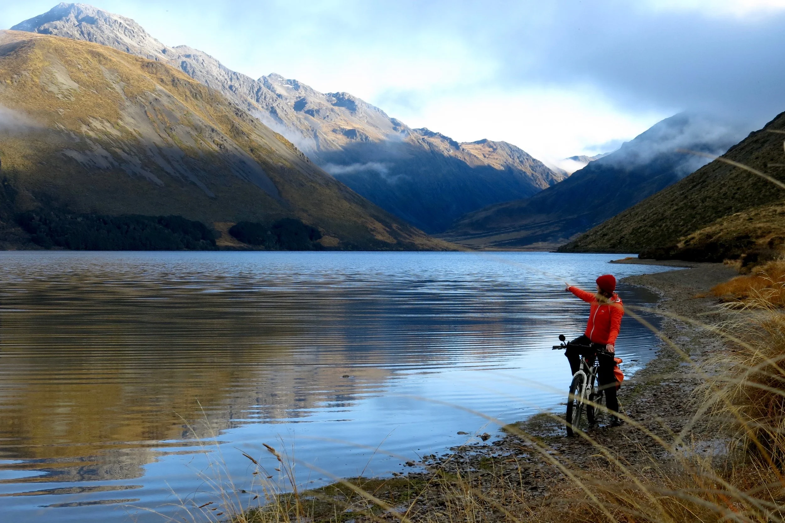 Lake Tennyson, where the mountains finally emerged. Credit: Sam Smoothy
