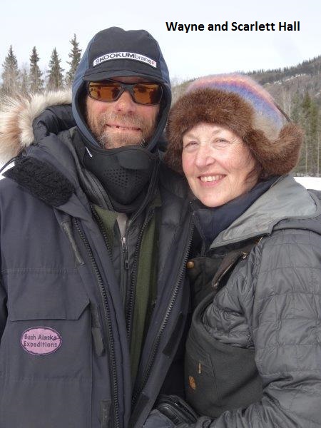 Wayne Hall, Scarlett Hall Dog sledge guides Alaska Yukon