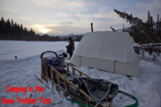 Snow Trekker Tent, remote wilderness Alaska, Yukon