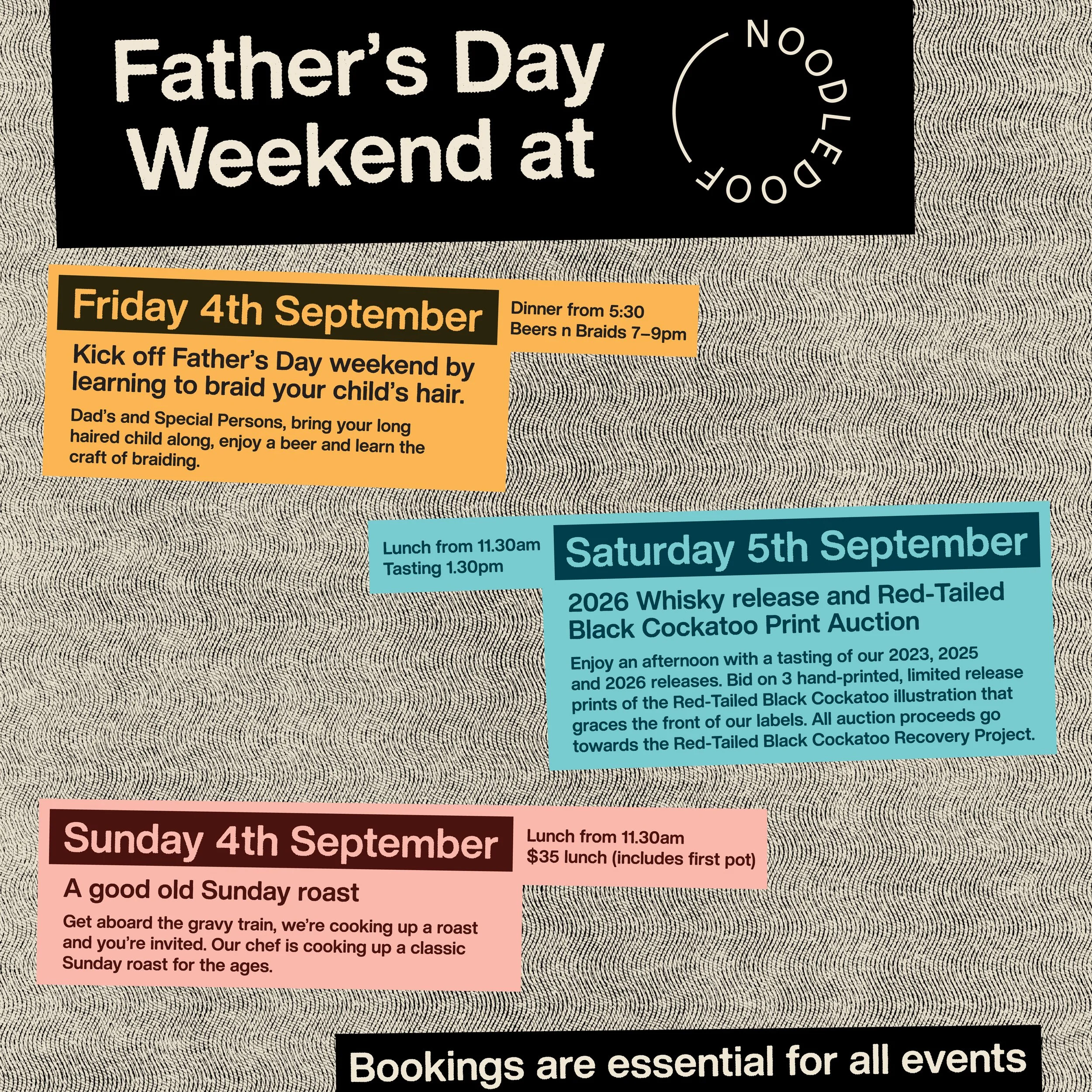 Celebrate Fathers day at noodledoof