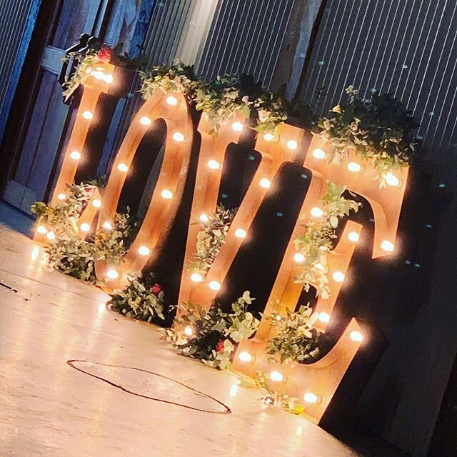 Can we have a throw back Tuesday🤔 well I am 😂
Warren &amp; Jane got married last year and they brought so much love it lit up the night ☀️❤️ #love @loveletterscbr #letters #light #throwback #pambula #weddings #happytimes
