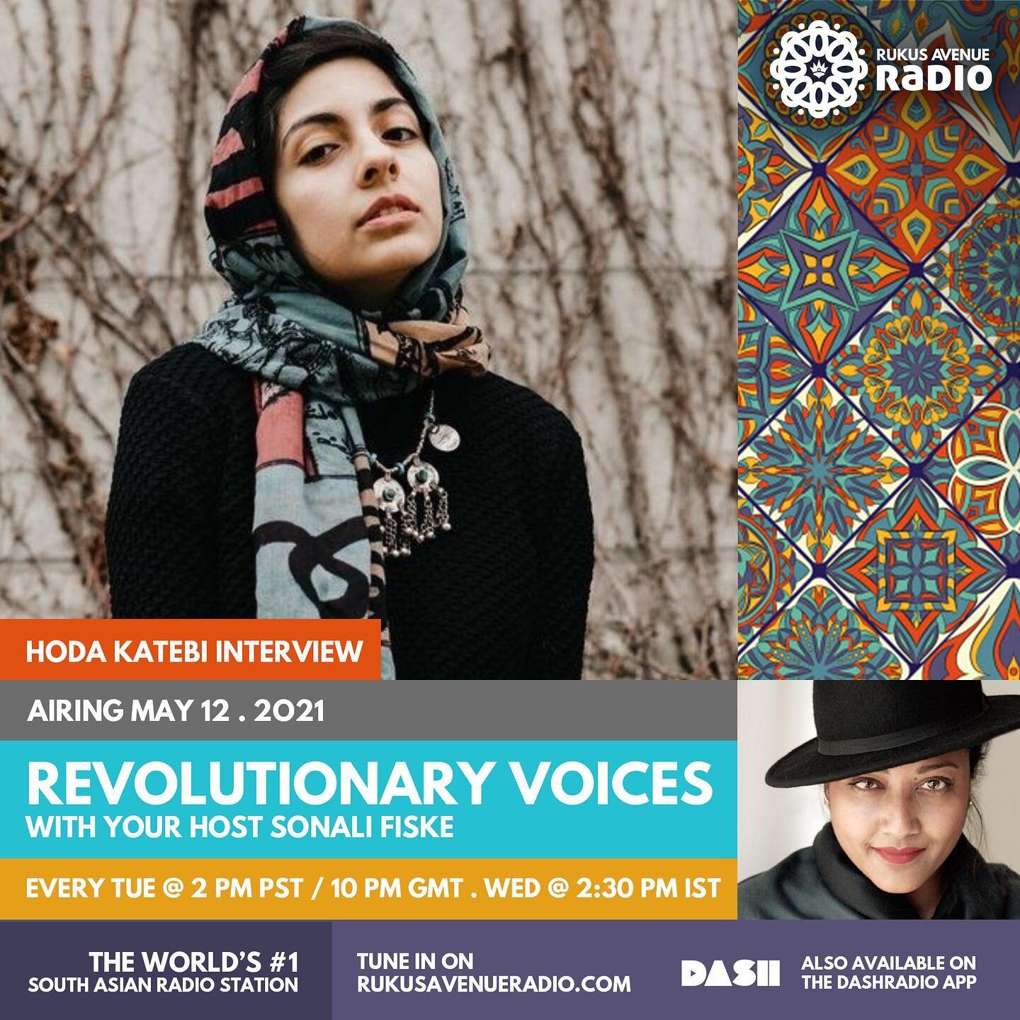 Today was amazing! Onwards to Tuesday 🔜
.
Catch @hodakatebi on &lsquo;Revolutionary Voices&rsquo; hosted by @sonalifiske 💕 Hoda Katebi is a Chicago-based Iranian-American fashion blogger and activist whose work focuses on garment workers' rights, e