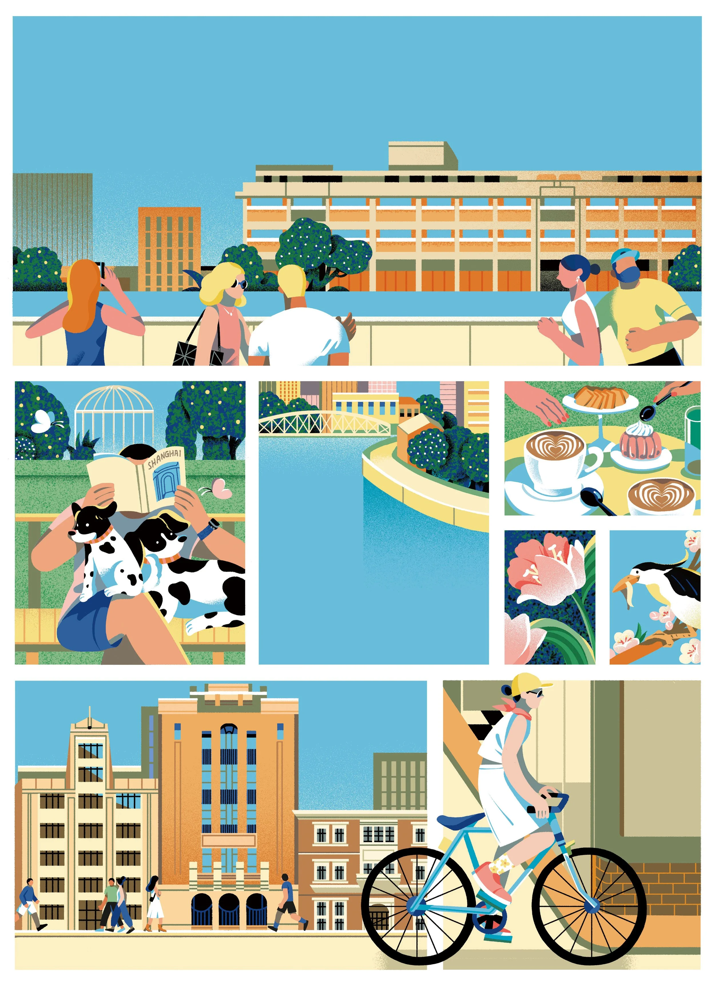 Modern Weekly Magazine Illustration