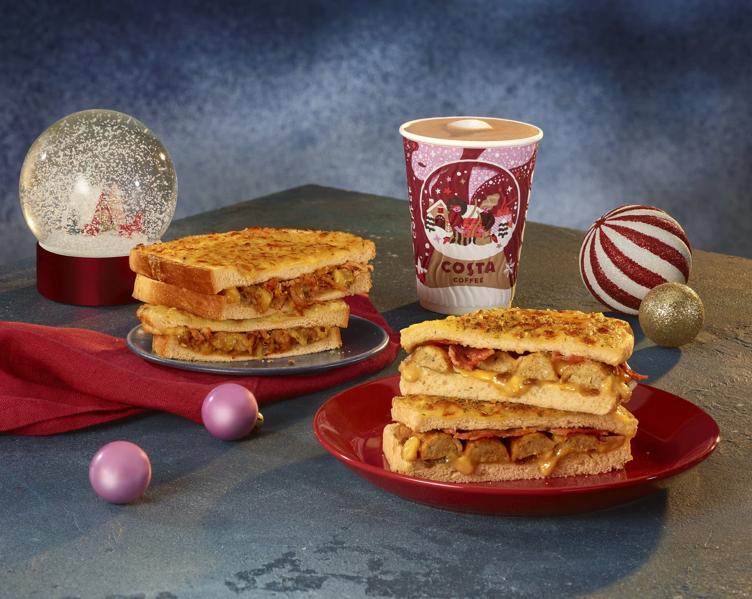 Pigs & Blanket Toastie_ Hog Roast Toastie_Costa Express Caramel Nutcracker Hot Chocolate.jpg