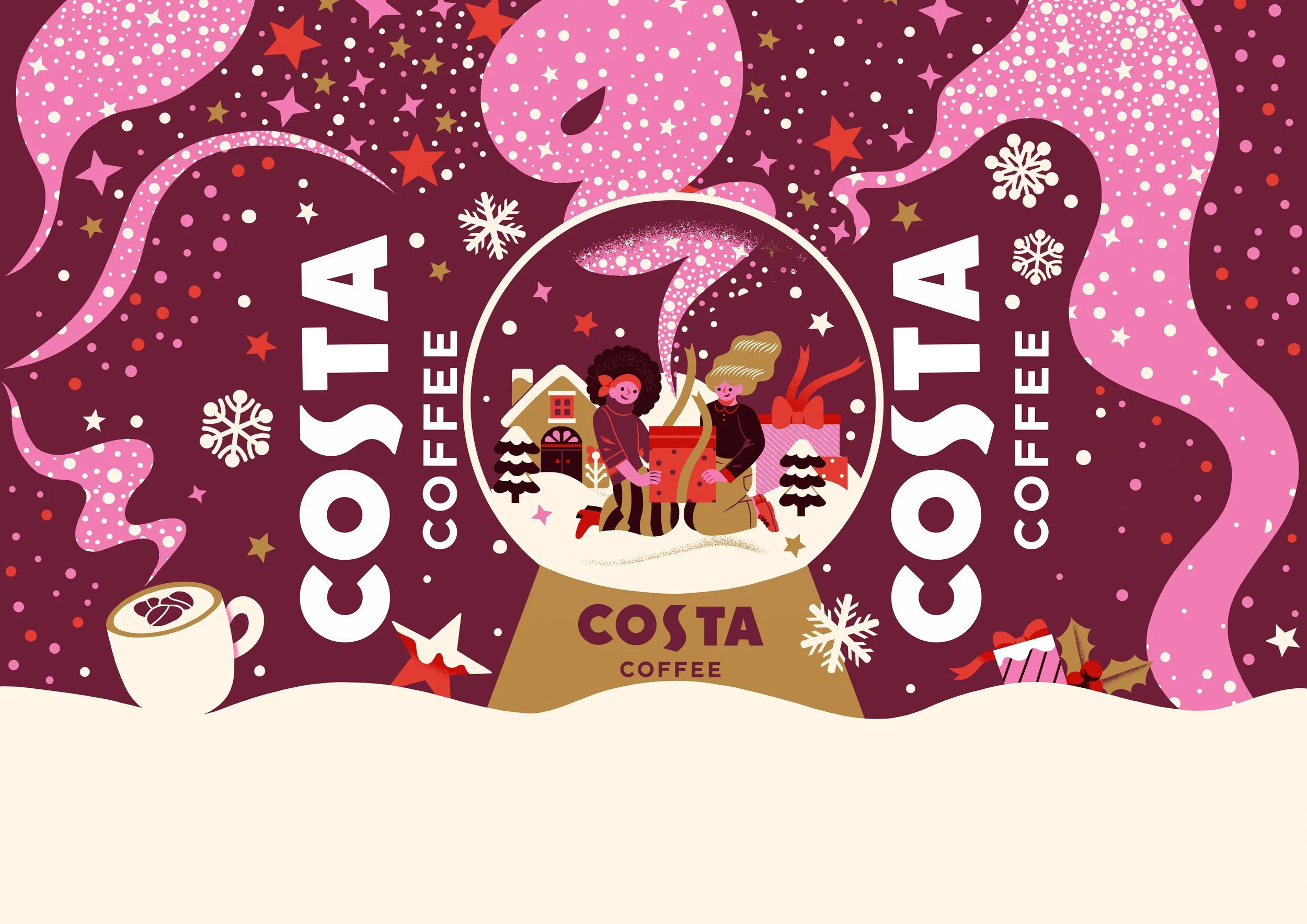 costa coffee festival illustration magic snow ball-pink.jpg.jpg