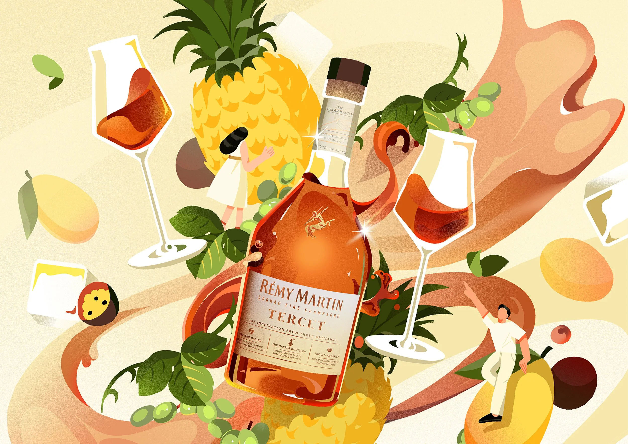 Remy Martin | Social Media Illustration