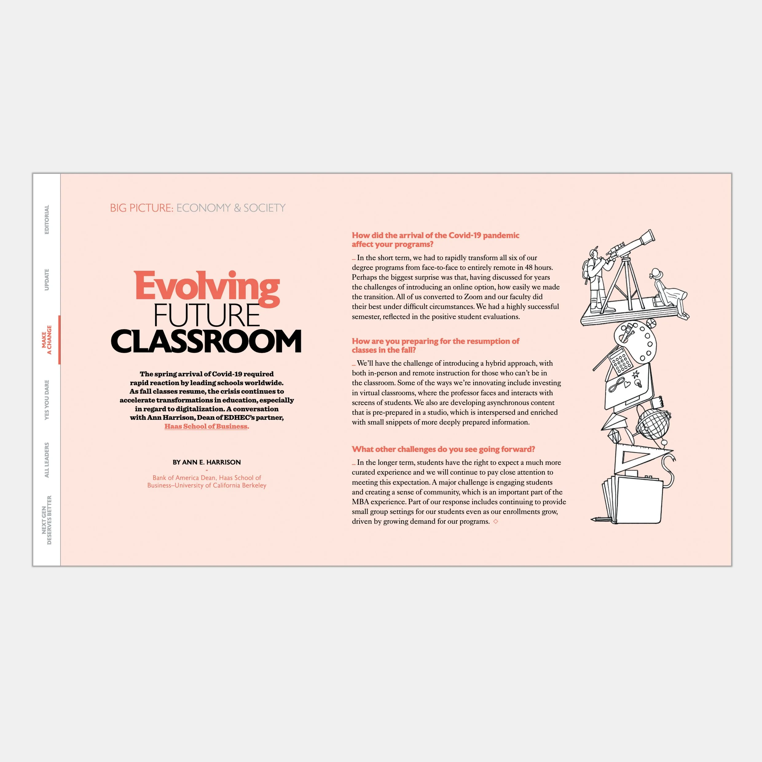 EDHEC Magazine Illustration