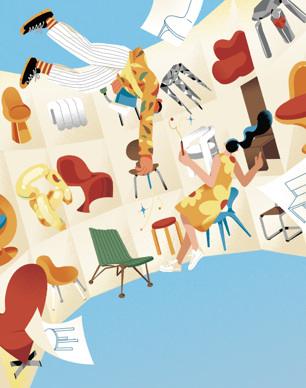 ELLE DECO Magazine Illustration