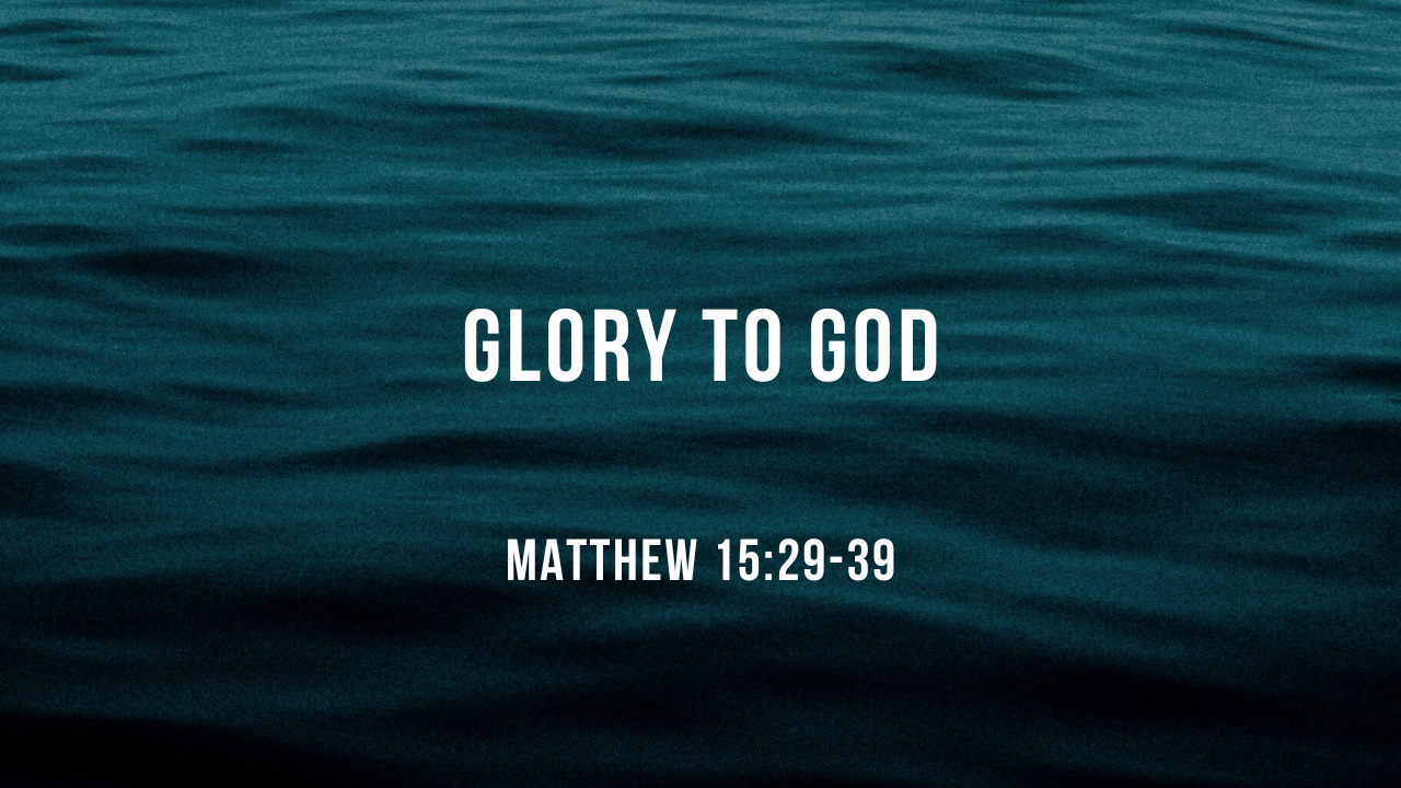 Glory to God